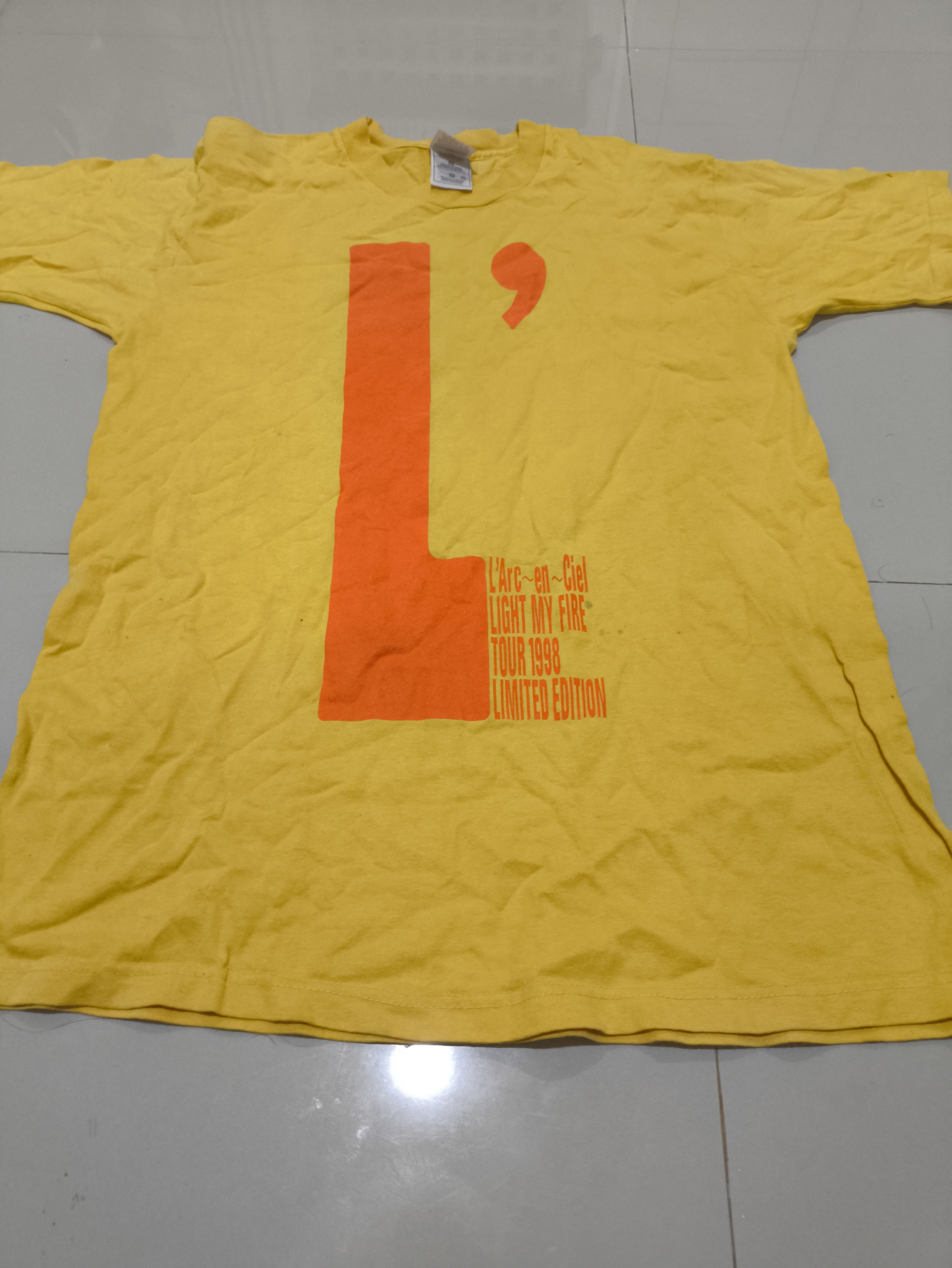Band Tees Vintage L arc en ciel Tour 1998 Light my Fire Size US M / EU 48-50 / 2 - 2 Thumbnail