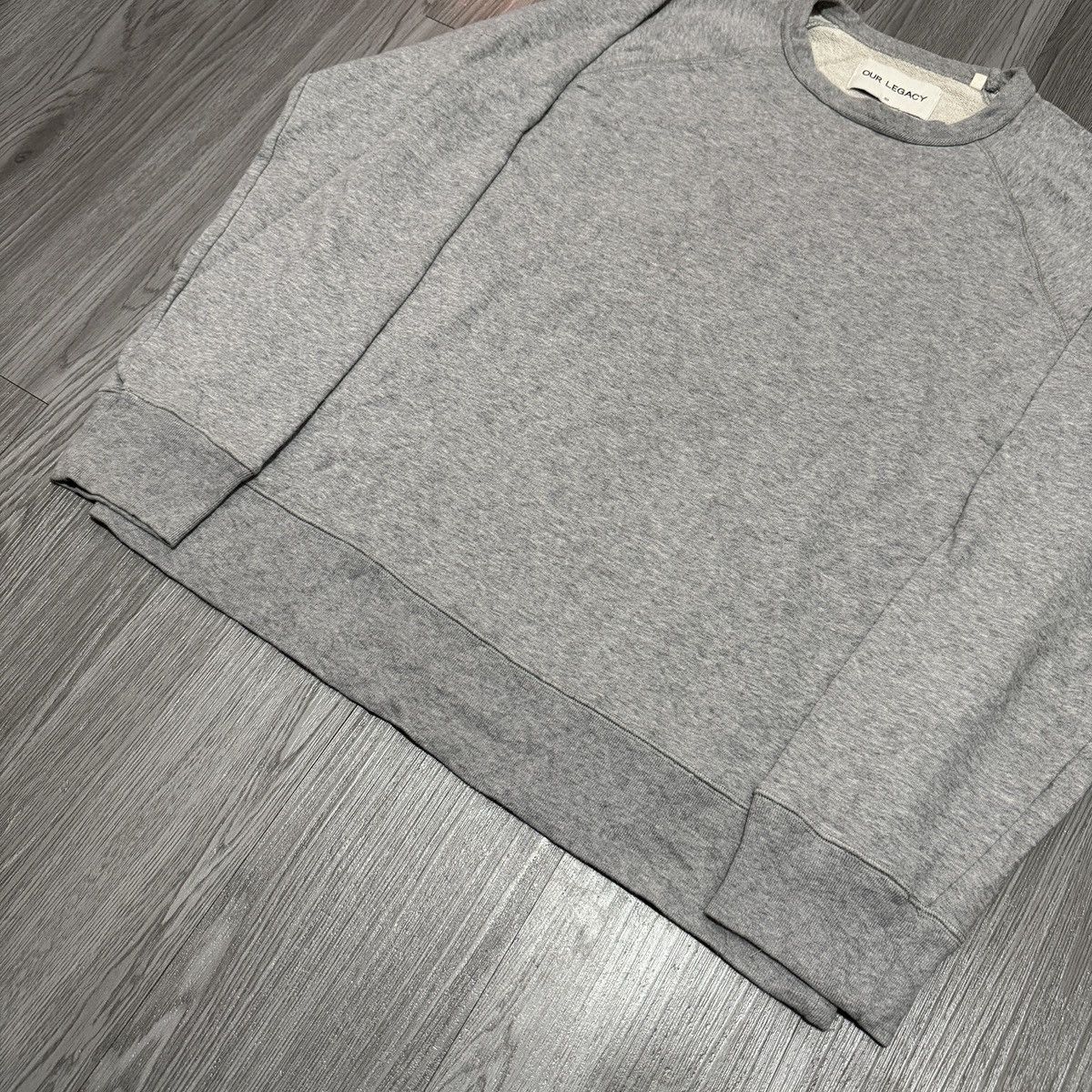 Our Legacy Our Legacy Grey Melange Sweatshirt Size US M / EU 48-50 / 2 - 2 Thumbnail