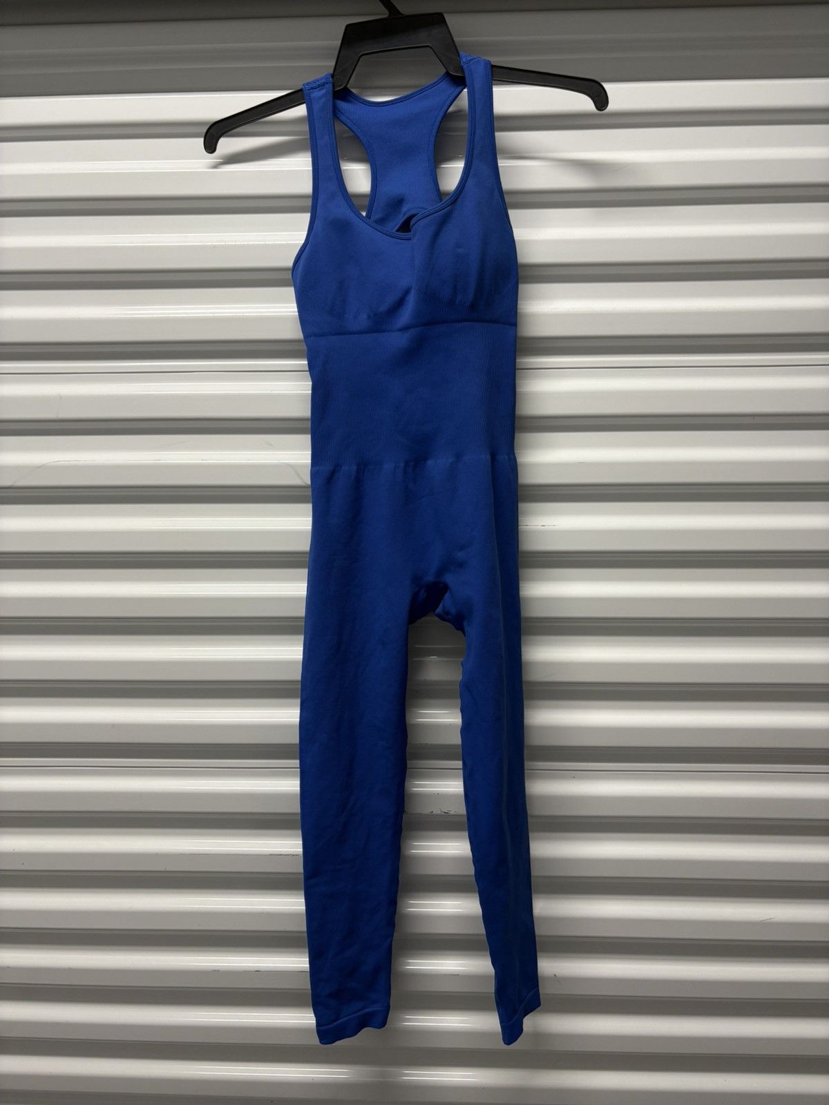 Other Cobalt Blue Seamless Workout Jumpsuit Size L / US 10 / IT 46 - 7 Thumbnail