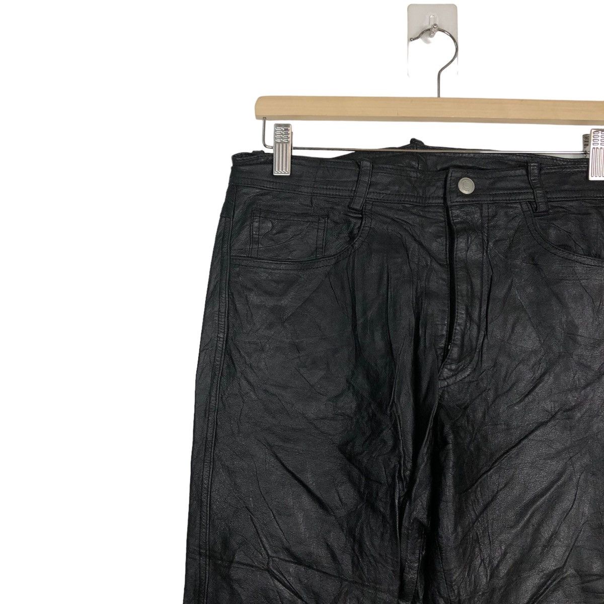 Genuine Leather 🔥90’s Genuine Leather Pants Racing Union Made Issey Miyake Size US 32 / EU 48 - 6 Thumbnail