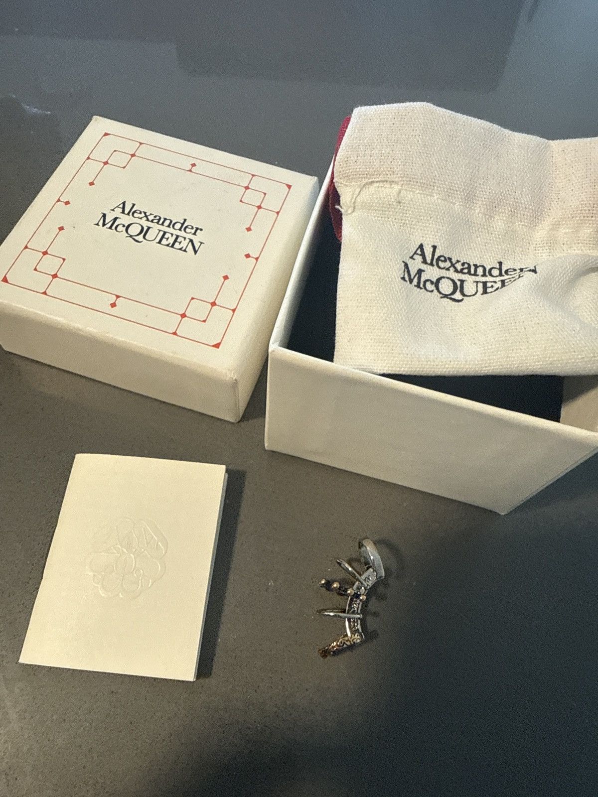 Alexander McQueen Alexander McQueen Multi-Hoop Ear Cuff – Silver +Gold Silver Size ONE SIZE - 3 Thumbnail