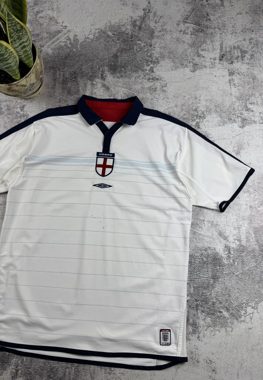 Umbro 00S England 2 in 1 2003/2004/2005 Football Jersey Shirt Tee Size US XL / EU 56 / 4 - 3 Thumbnail