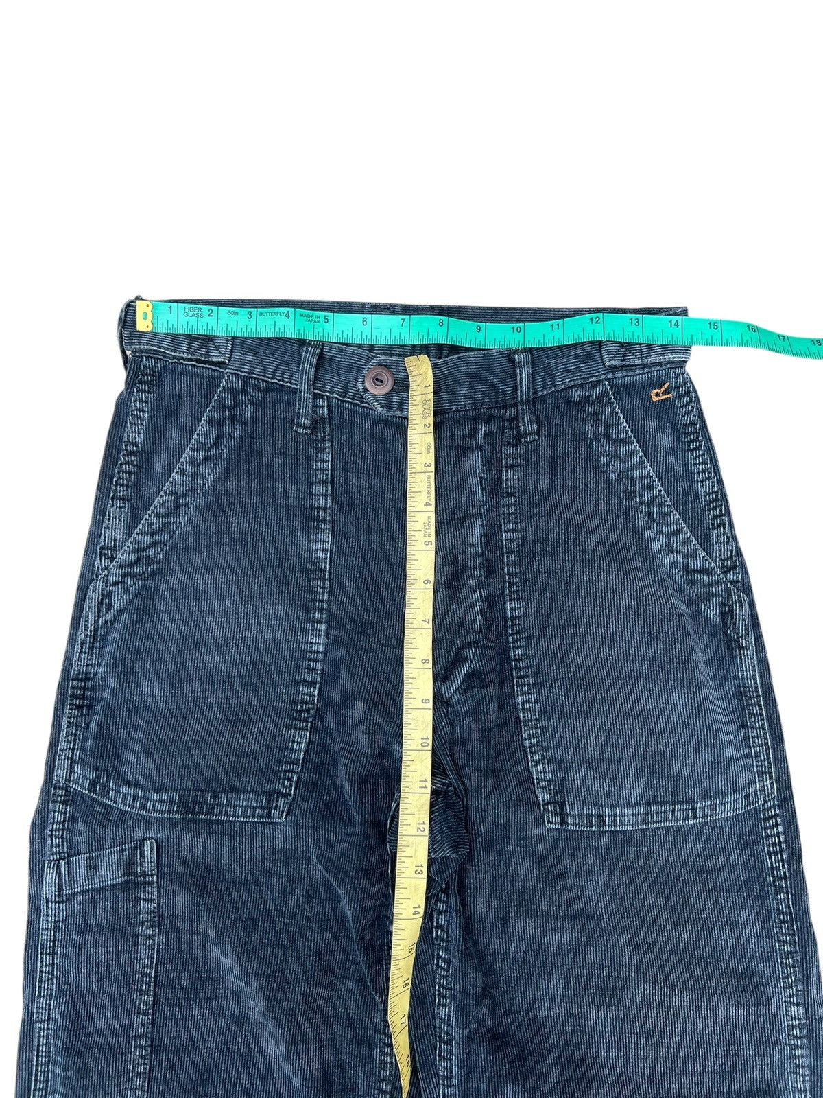 45rpm 2000s 45rpm Japan Fade Corduroy Blue Black Fatigue Pant Size US 28 / EU 44 - 4 Thumbnail