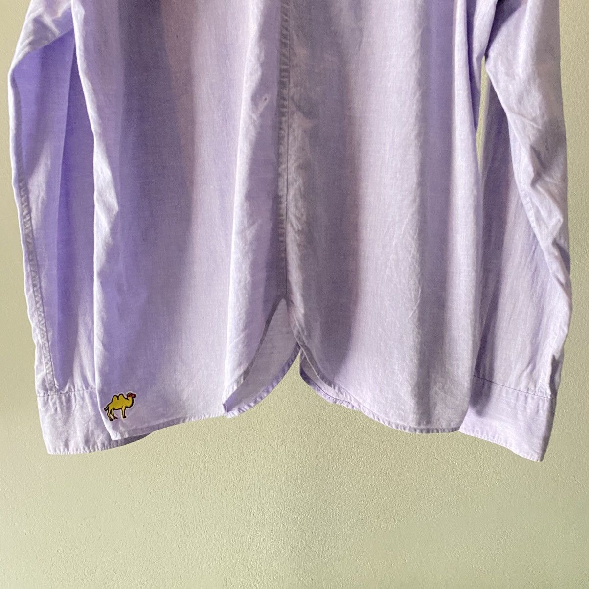Frapbois FRAPBOIS Bright Lavender Mandarin Collar Button-Up Shirt Size M / US 6-8 / IT 42-44 - 14 Thumbnail