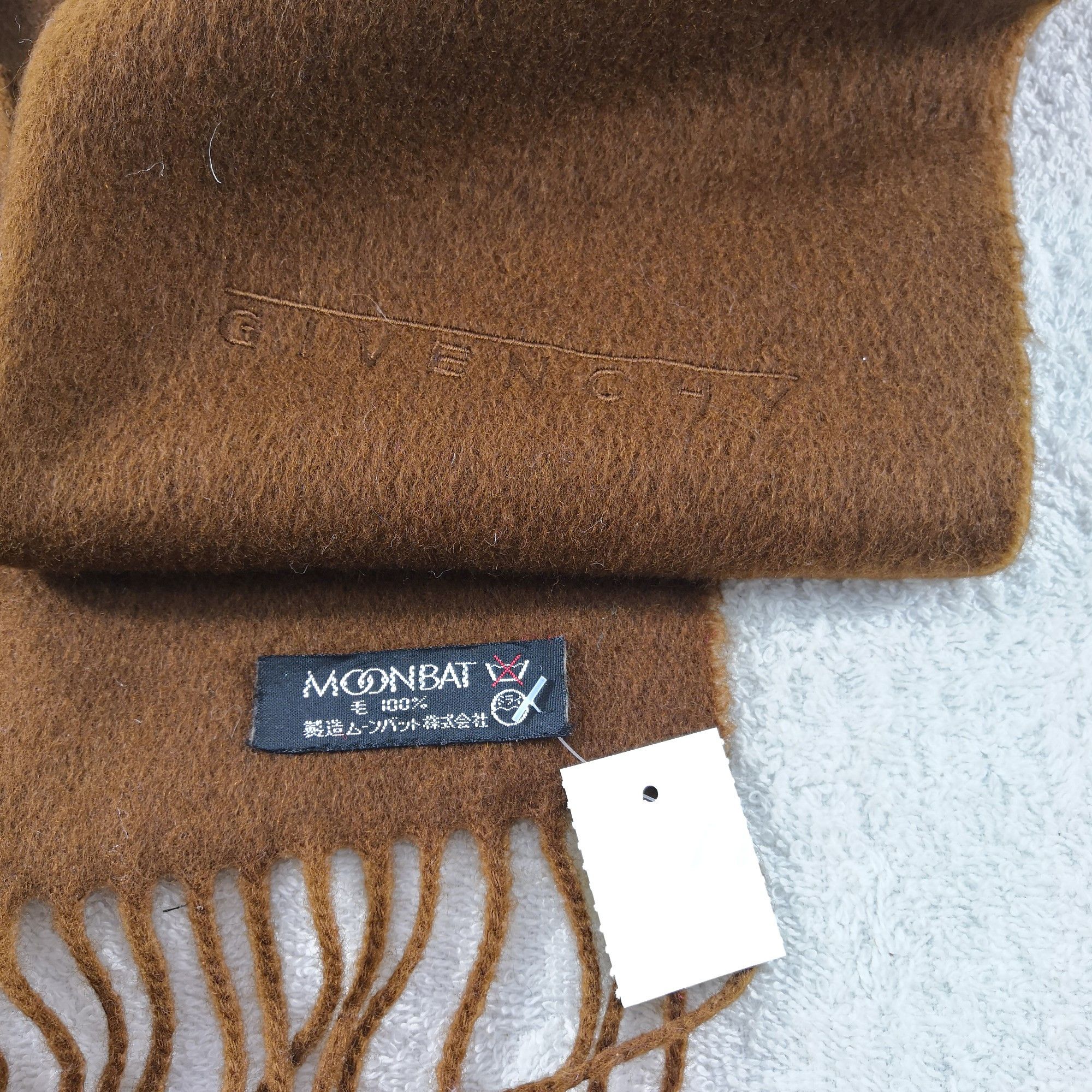 Japanese Brand Vintage Givenchy Scarf Muffler Wool Cashmere Scarves Size ONE SIZE - 4 Thumbnail