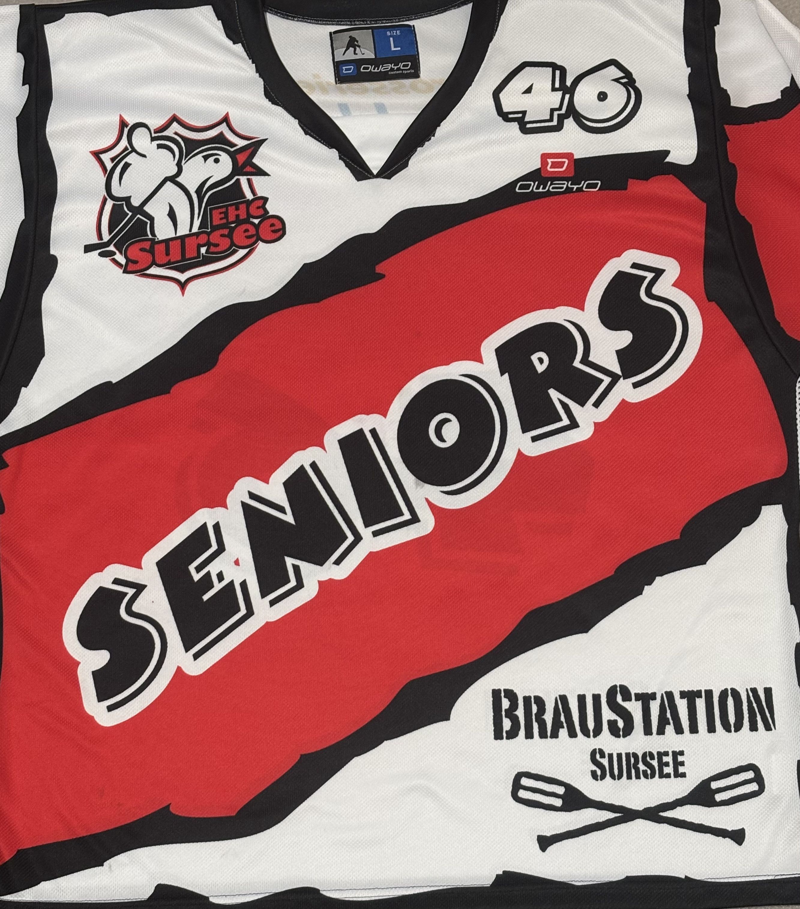 Other EHC Sursee #46 Owayo Hockey Jersey Size L Size US L / EU 52-54 / 3 - 7 Thumbnail