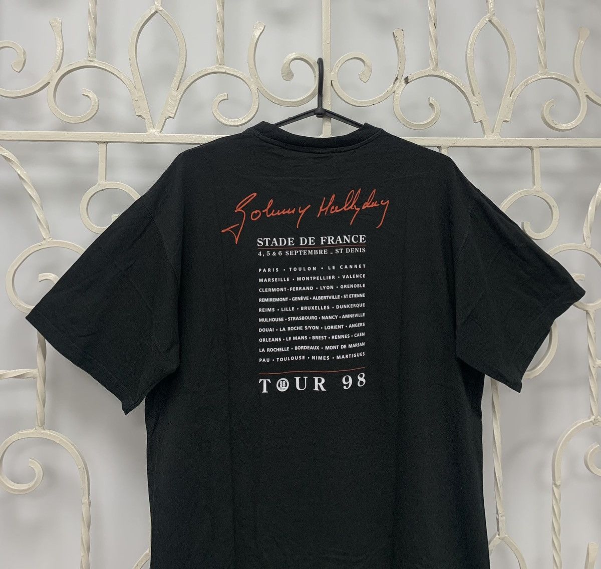 Band Tees × Vintage Vintage Johny Hallyday Stade De France Tour 1998 T-shirt Size US XL / EU 56 / 4 - 14 Thumbnail