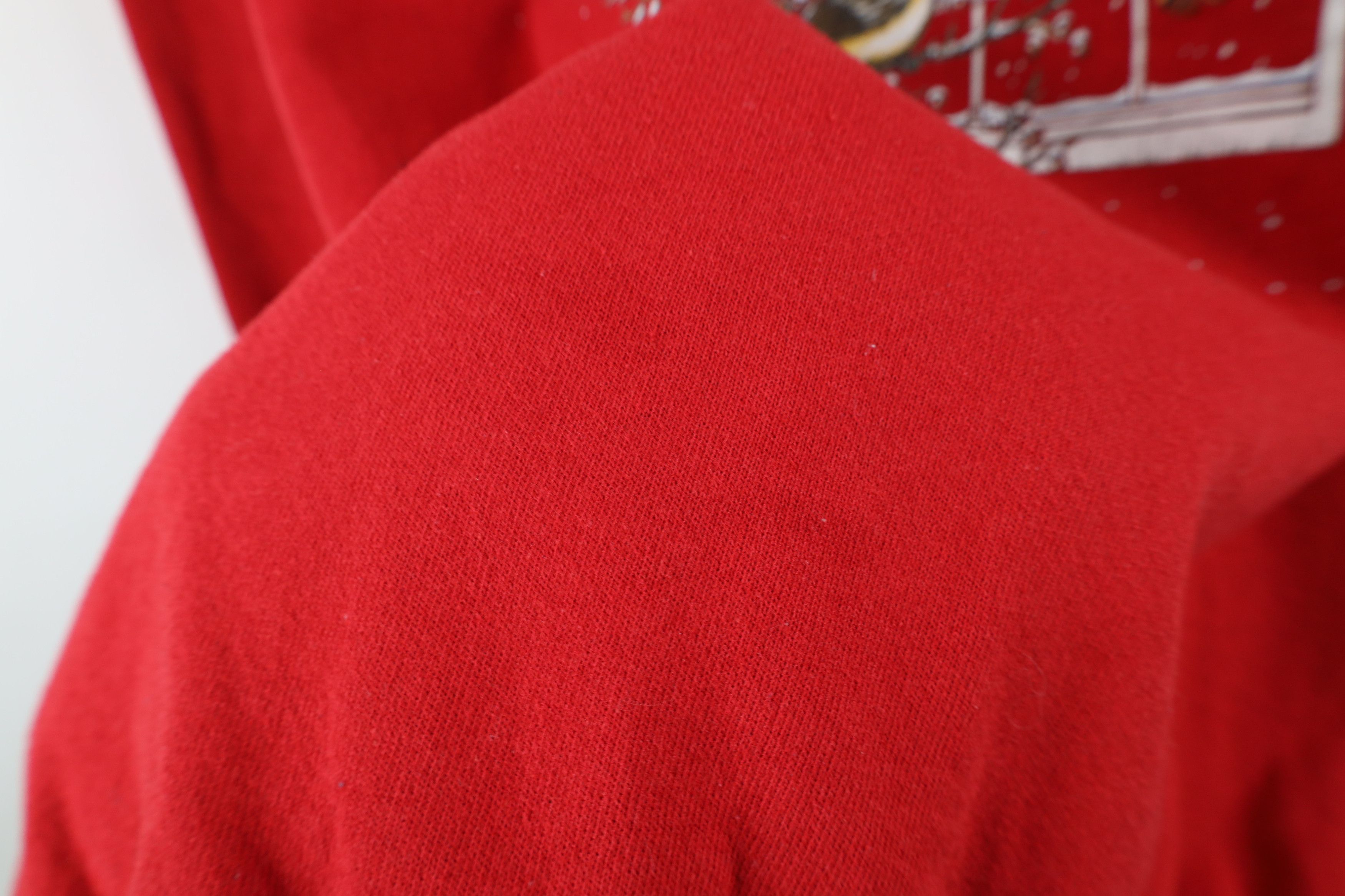 Vintage Vintage 90s Streetwear Christmas Snow Birds Sweatshirt USA Size XL / US 12-14 / IT 48-50 - 6 Thumbnail