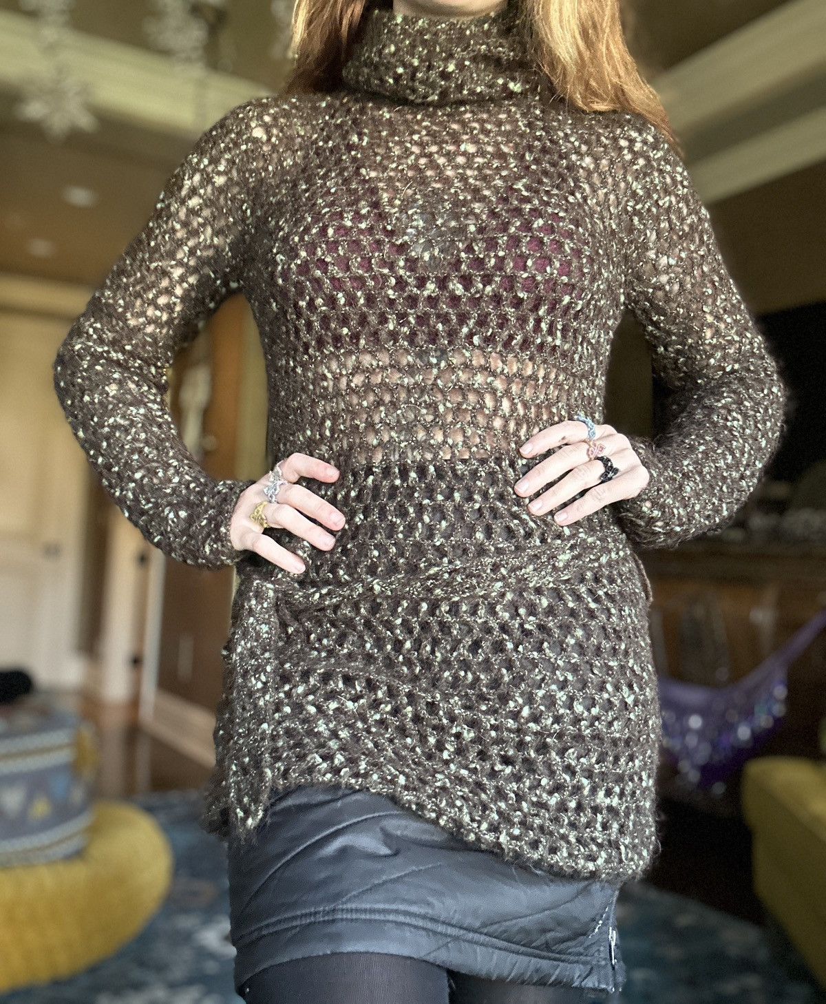 Other Knitted Sweater Dress Crochet Size M / US 6-8 / IT 42-44 - 1 Thumbnail