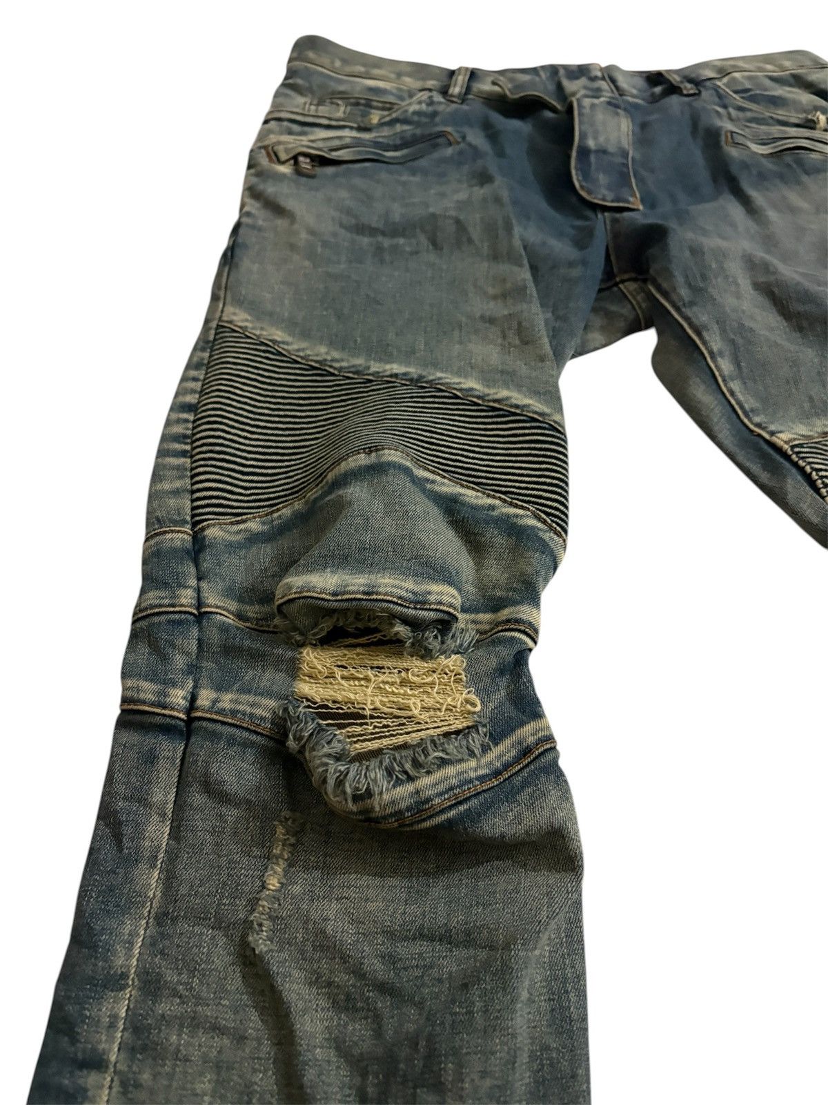 Balmain Balmain distressed biker jeans Size US 34 / EU 50 - 8 Thumbnail
