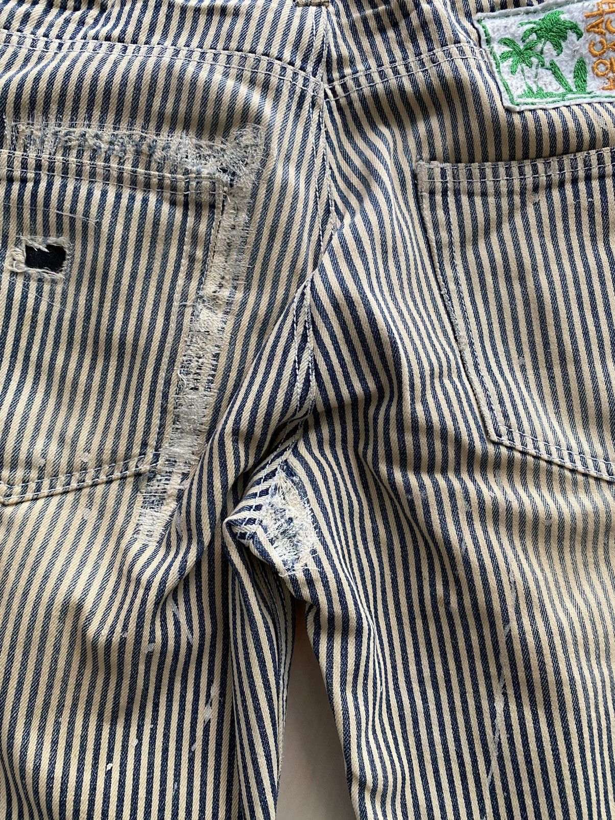 Hysteric Glamour × Japanese Brand × Vintage Vintage Clone jeans patchwork striped jail rare design Size US 32 / EU 48 - 12 Thumbnail