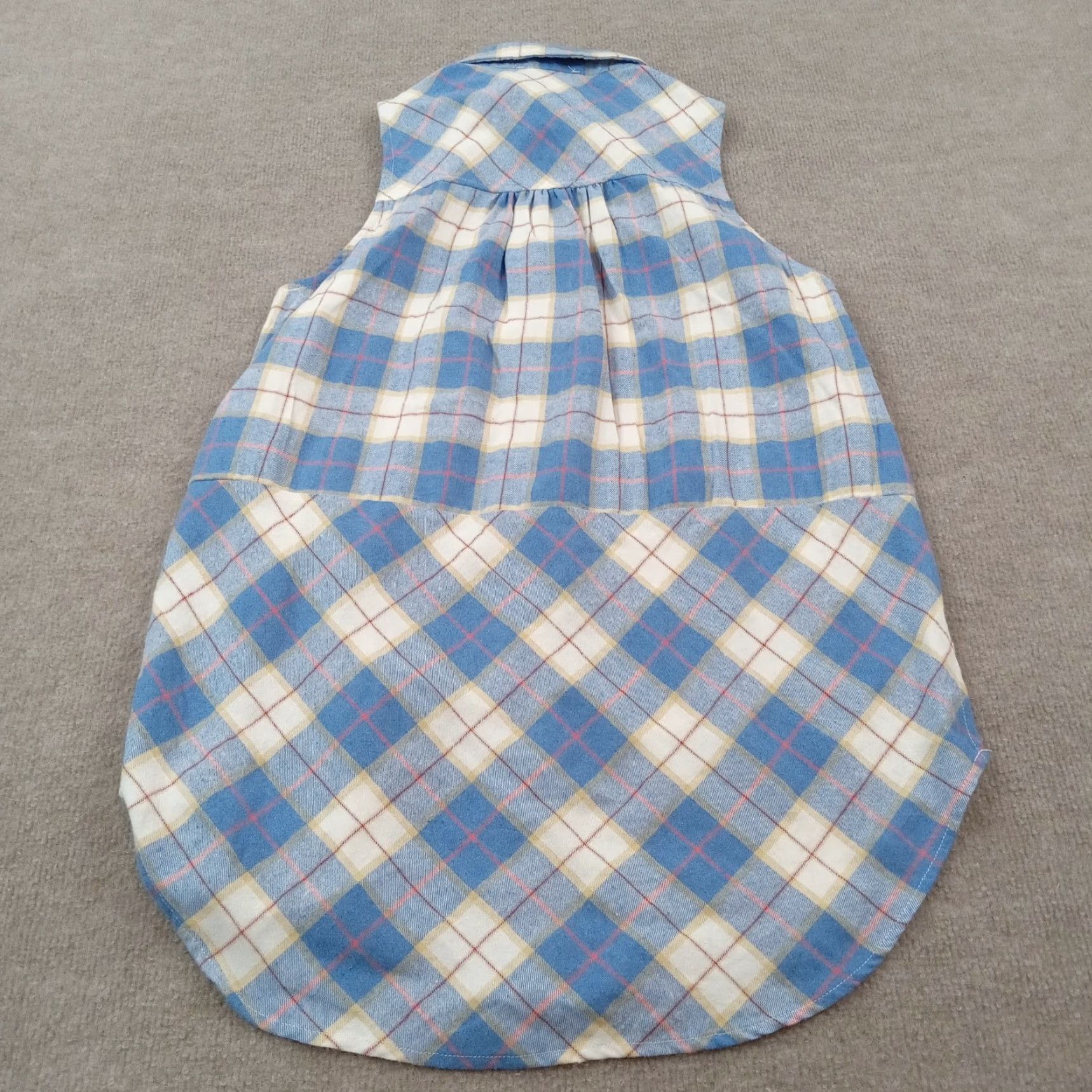 Vintage Entro Top Womens Medium Blue Plaid Sleeveless Button Up Shirt Size M / US 6-8 / IT 42-44 - 8 Thumbnail