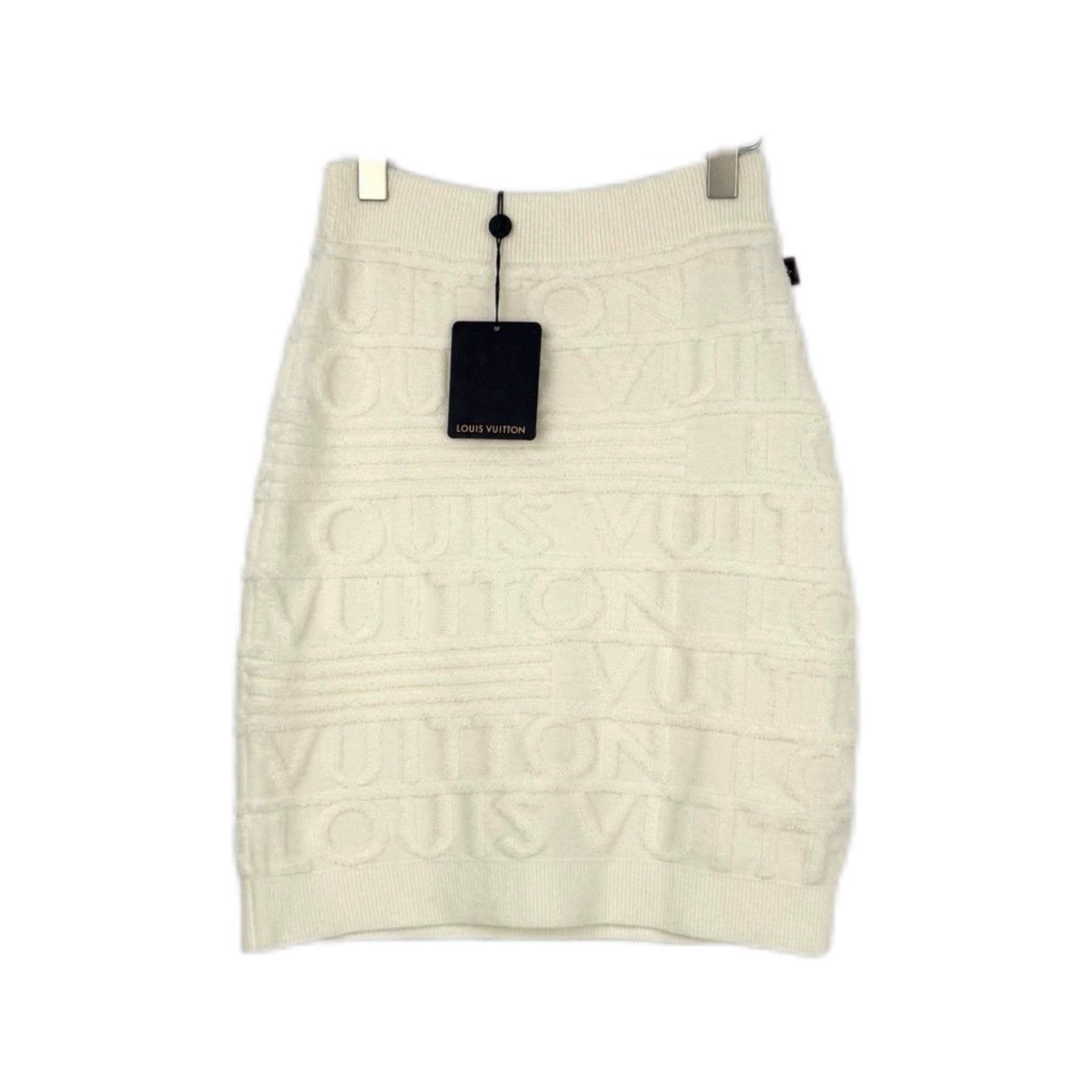 Louis Vuitton Louis Vuitton White Logo Wool Skirt - dmc Size US 26 / EU 42 - 1 Thumbnail