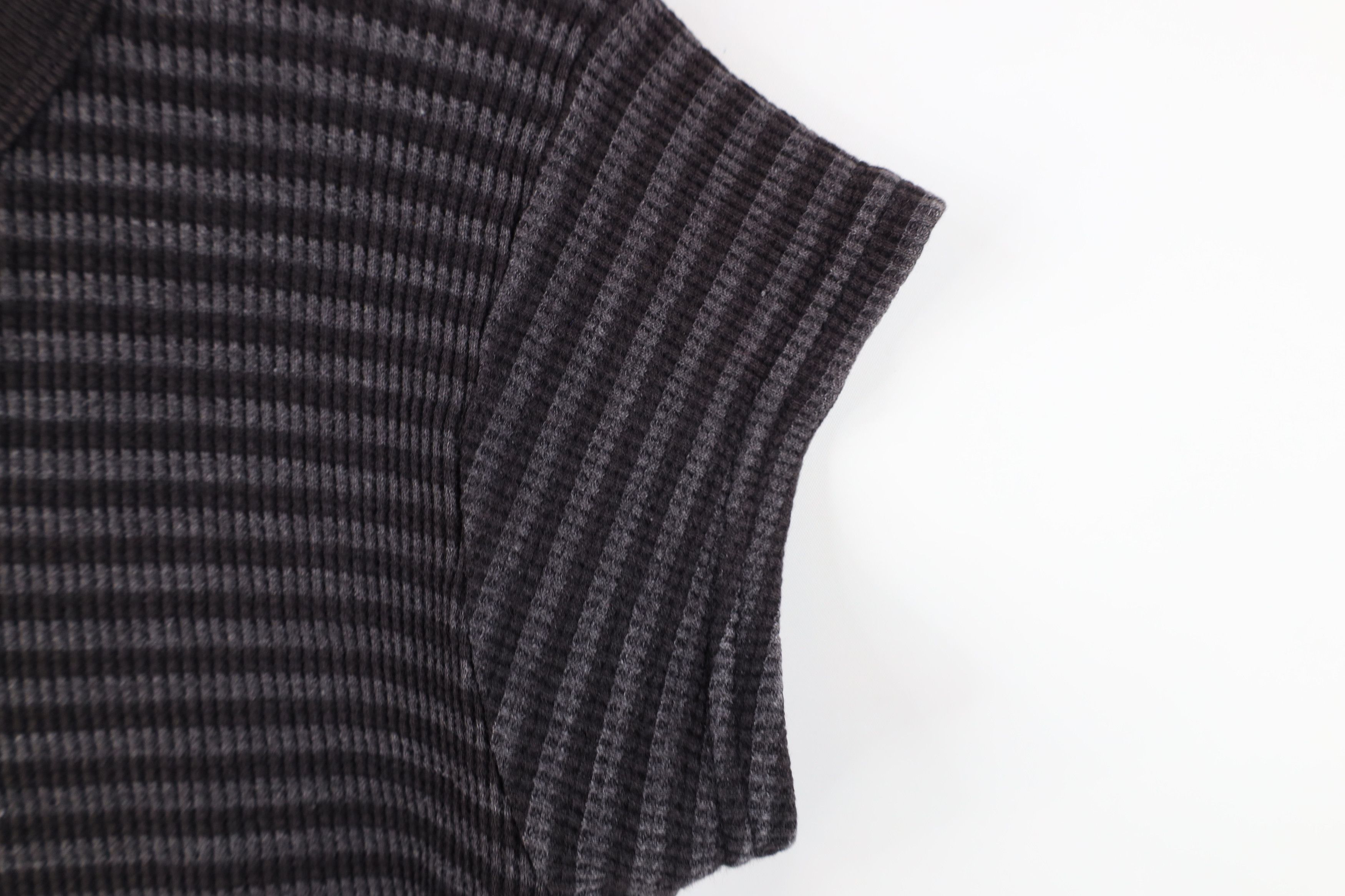 Vintage Vintage 90s Y2K Babydoll Thermal Waffle Knit T-Shirt USA Size M / US 6-8 / IT 42-44 - 5 Thumbnail