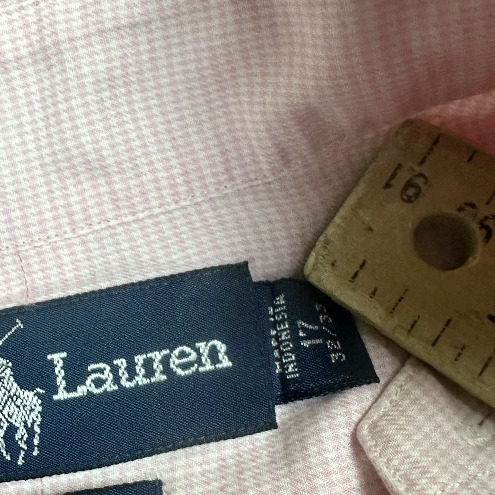 Charles Tyrwhitt Ralph Lauren Dress Shirt Mens 17.5 32 Pink Striped Size 46R - 4 Thumbnail