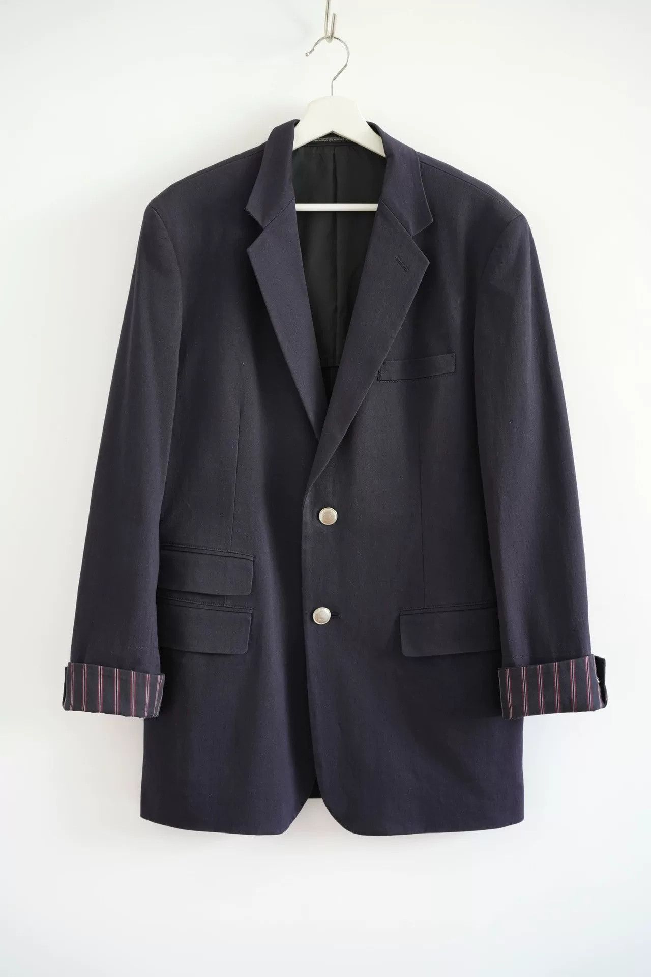 Yohji Yamamoto Yohji Yamamoto Striped Sleeve Blazer Size US M / EU 48-50 / 2 - 1 Thumbnail