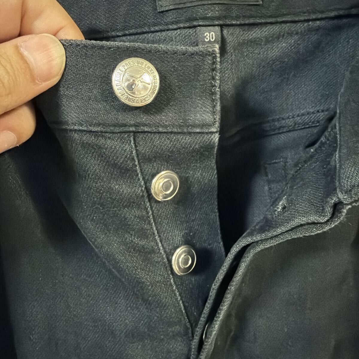 A.P.C. A.P.C. Petit New Standard Black Denim Jeans Slim Raw Size US 30 / EU 46 - 4 Thumbnail