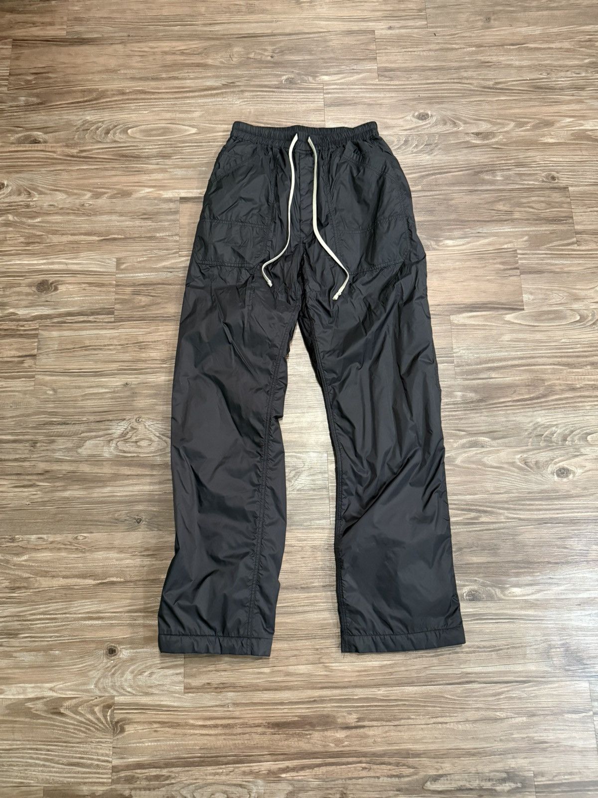 Pre-owned Rick Owens X Rick Owens Drkshdw Rick Owens Dietrich Nylon Drawstring Pants In Black