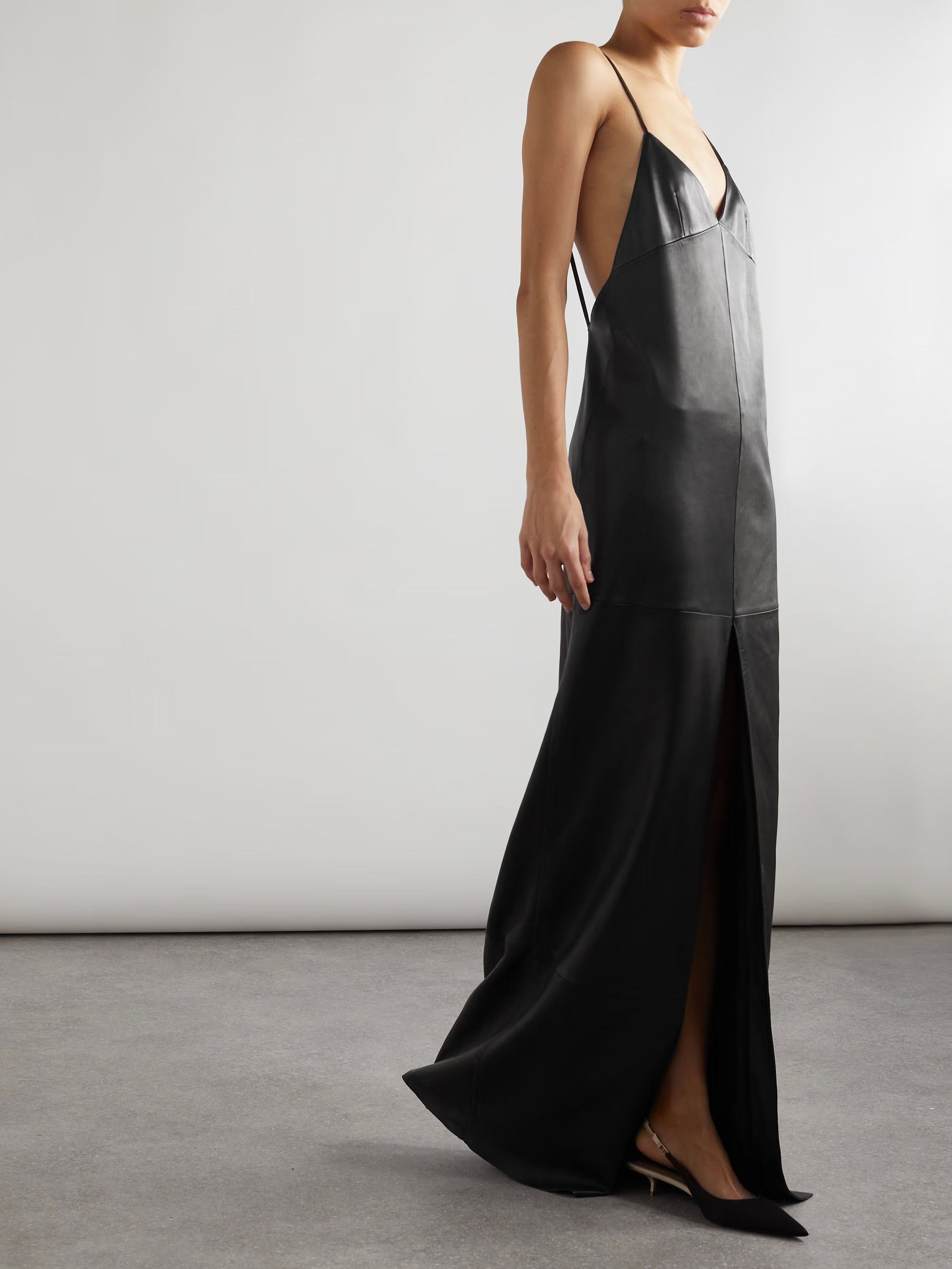 Saint Laurent Paris o1y0126 Gown in Black Size M / US 6-8 / IT 42-44 - 2 Thumbnail