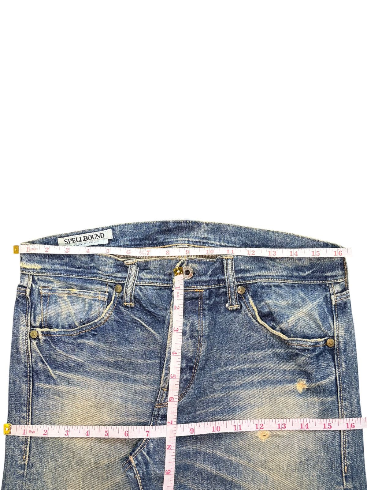 Spellbound Vintage Spellbound Mud Wash Distressed Jeans Size 32" / US 10 / IT 46 - 6 Thumbnail