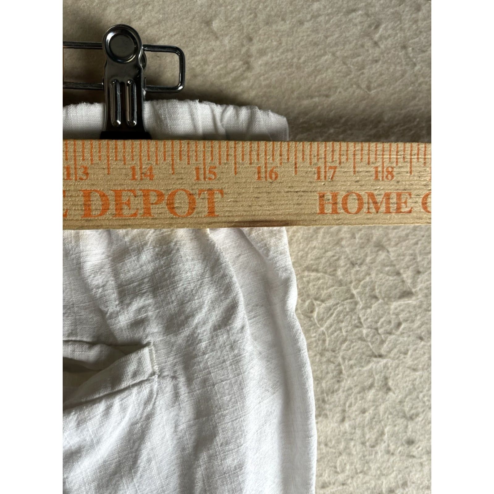 J.Crew J.CREW Women’s 6 Seaside Linen Lyocell Jogger Pants White Elastic Waist Tapered Front Flat Front Knit Pockets Light Comfort Easy Care Size 28" / US 6 / IT 42 - 3 Thumbnail