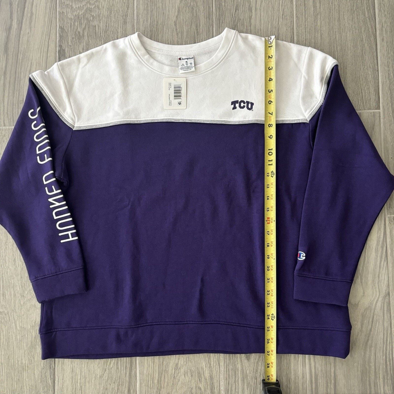 Champion NWT Champion Men’s XL TCU Crewneck Pullover Sweater Size US XL / EU 56 / 4 - 8 Thumbnail