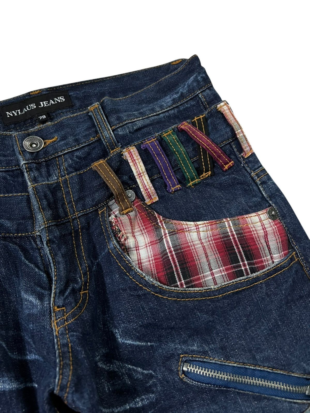 Japanese Brand 💥Double Waist💥Nylaus Clothing Clawmark If six was nine style Size US 30 / EU 46 - 9 Thumbnail