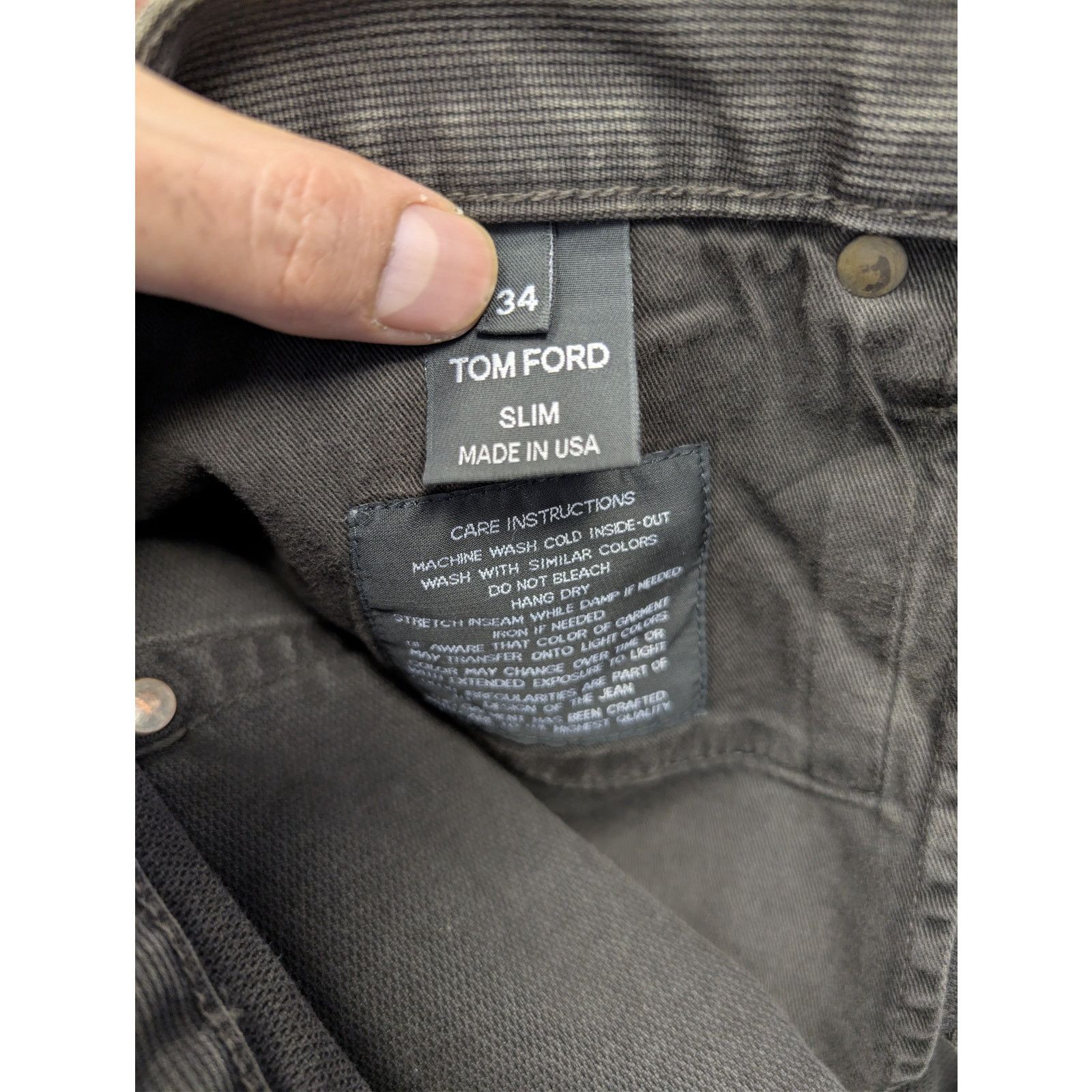 Tom Ford o1rshd1 Slim Jeans in Washed Black Size US 34 / EU 50 - 15 Thumbnail