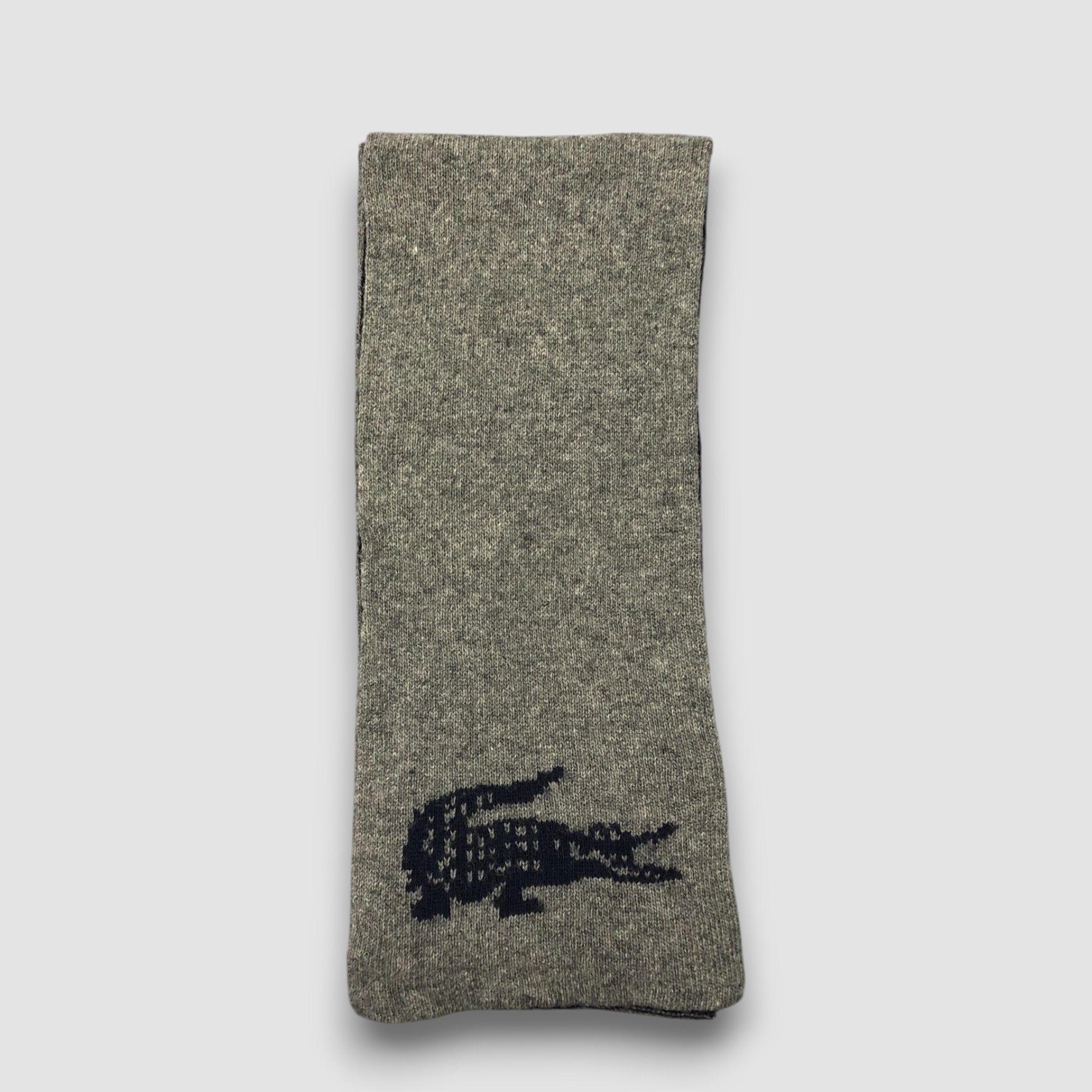 Lacoste Vintage Lacoste Scarf Muffler Wool Knit Winter Scarves Size ONE SIZE - 3 Thumbnail