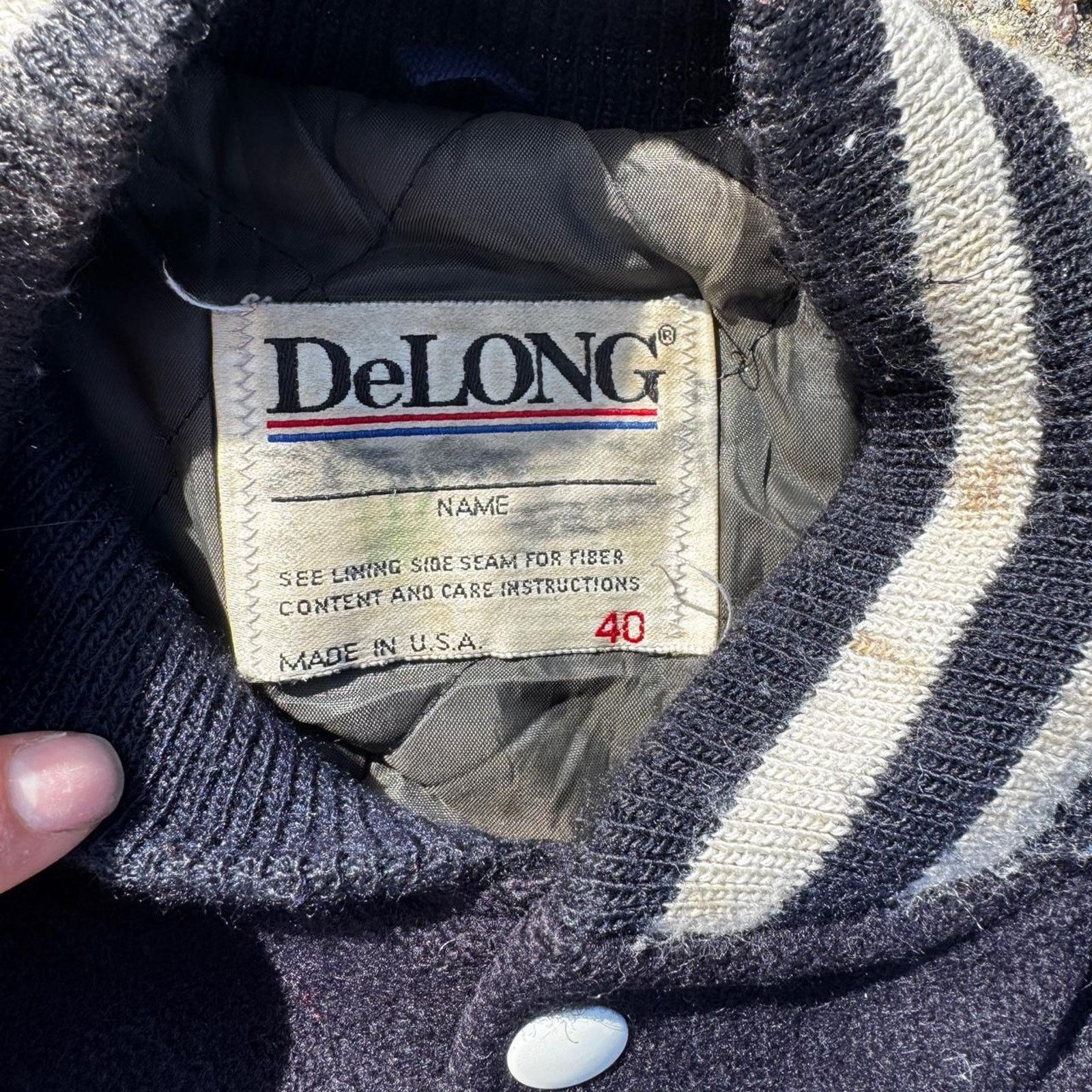 Other Vintage 80s DeLong Letterman Jacket – Size 40 Size US M / EU 48-50 / 2 - 6 Thumbnail