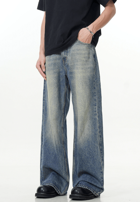 Japanese Brand American high street vintage distressed flared jeans Size US 32 / EU 48 - 3 Thumbnail