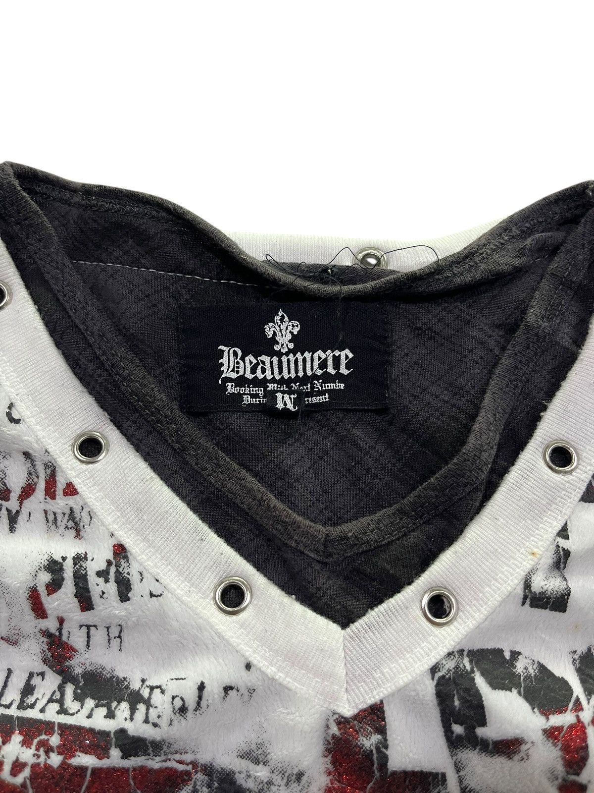 If Six Was Nine Vintage Y2K Beaumere Punk Long Sleeve Shirt Size US M / EU 48-50 / 2 - 3 Thumbnail