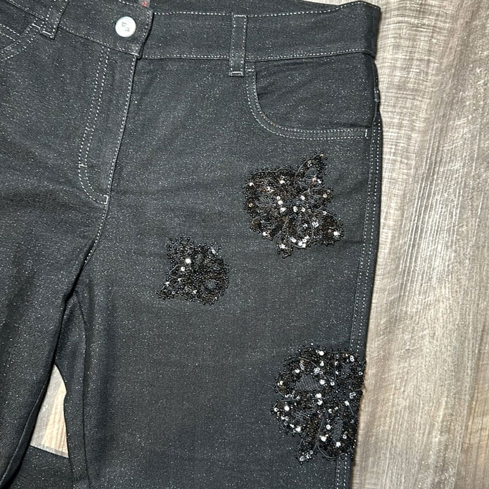 Escada Escada Sequined Embellished Sparkling Jeans 38 Size 30" / US 8 / IT 44 - 5 Thumbnail