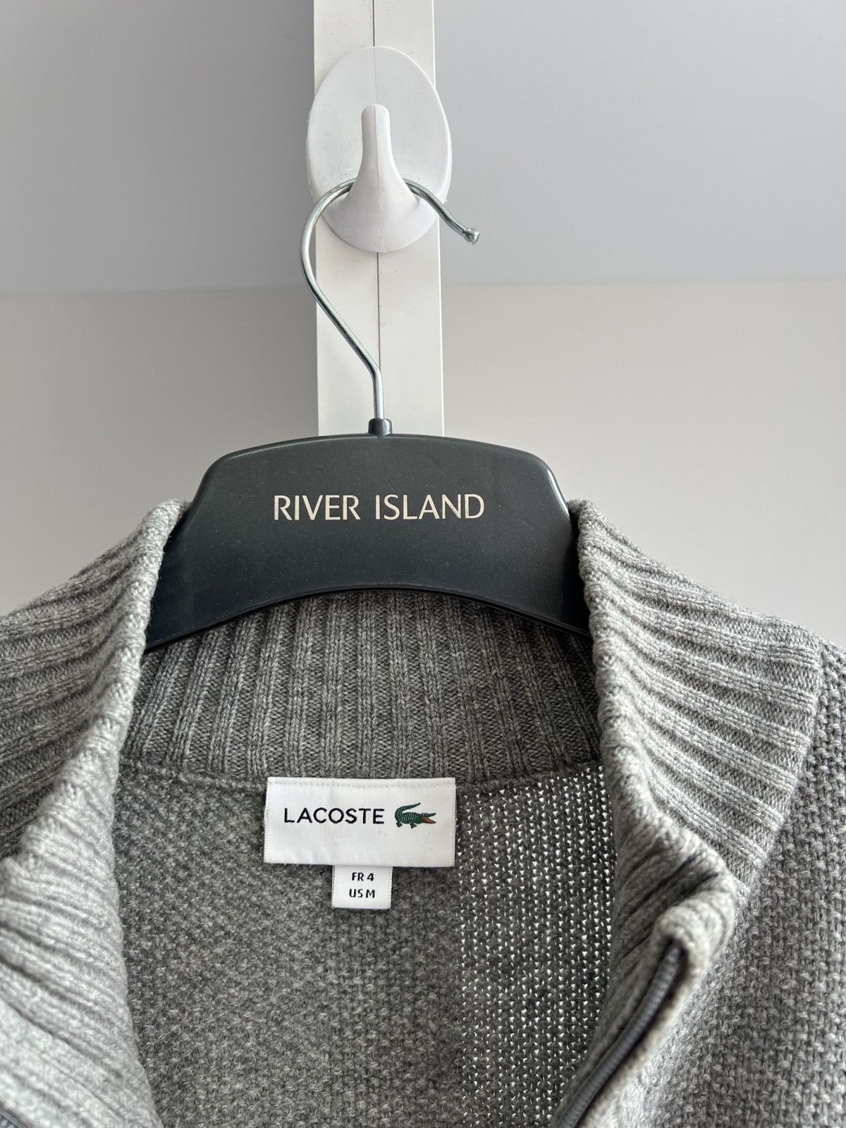 Lacoste × Vintage Vintage Lacoste Zip Sweatshirt Size US L / EU 52-54 / 3 - 11 Thumbnail