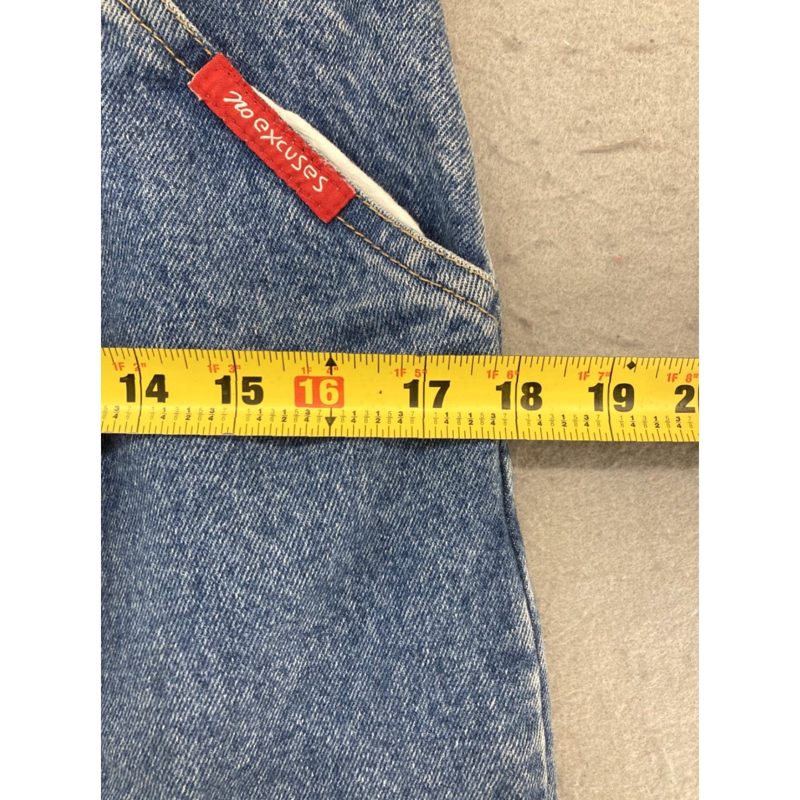 Denime VINTAGE No Excuses Denim Skirt Maxi Long Blue 11/12 Womens 90s Casual Pockets Zipper Size 32" / US 10 / IT 46 - 4 Thumbnail