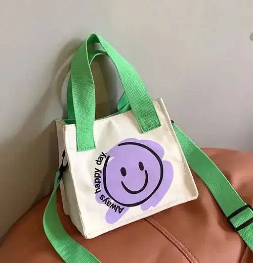 Indigo × Japanese Brand Bag Fashion shoulder bag with smiley face Size ONE SIZE - 1 Thumbnail