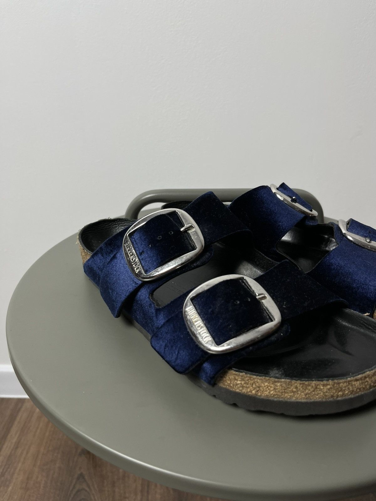 Birkenstock Birkenstock Velvet Big Buckle Sandals Navy Men’s 41 US 8 Size US 8 / EU 41 - 2 Thumbnail
