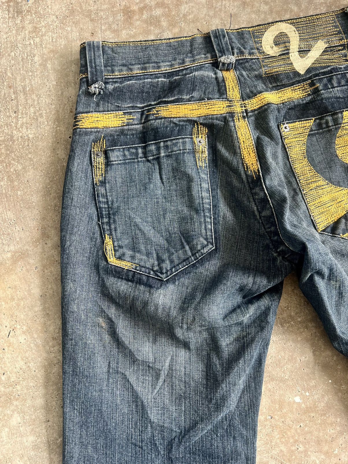 291295=Homme Vintage 291295 Homme Dyed Washed Flare Jeans Size US 34 / EU 50 - 20 Thumbnail