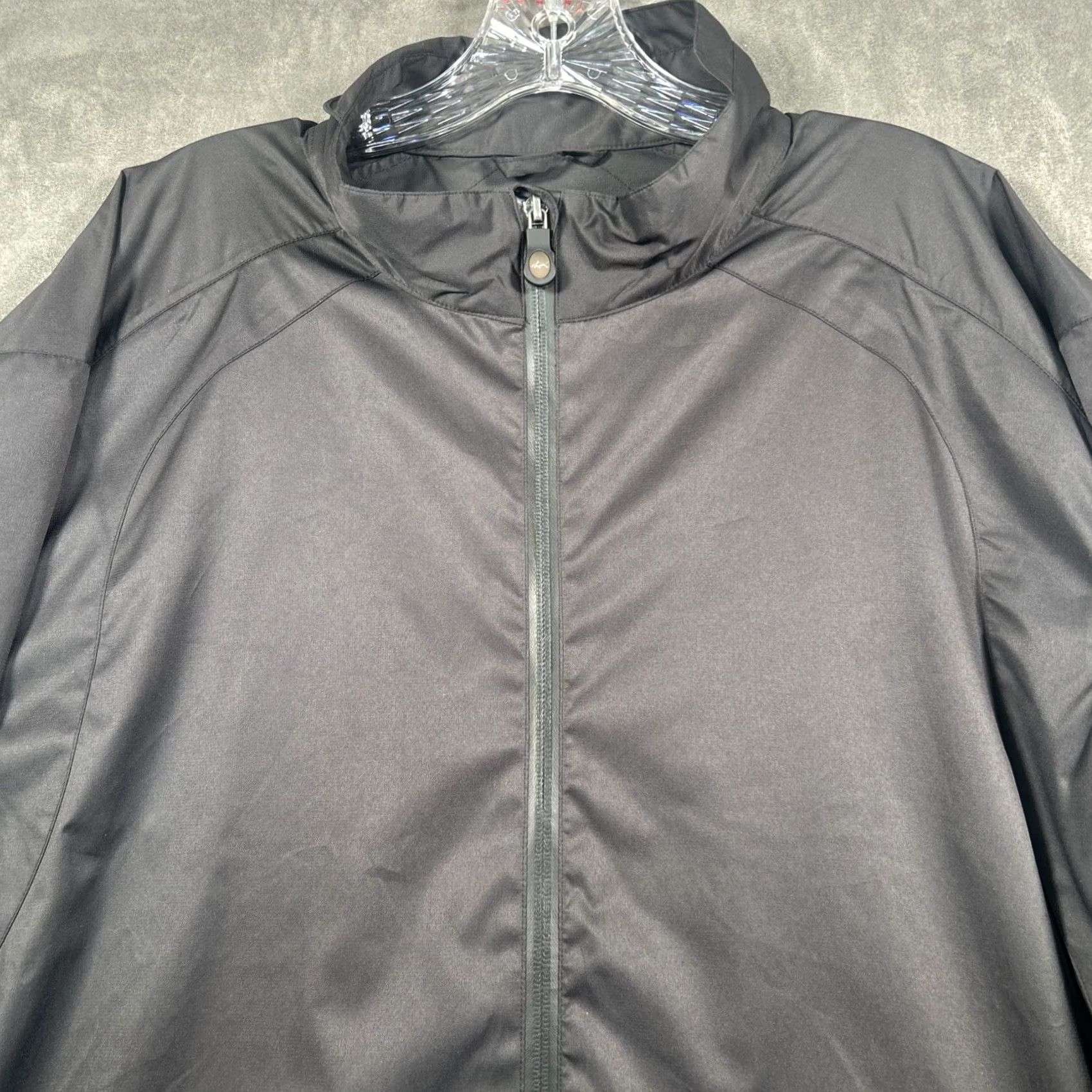 Vintage Greg Norman Golf Jacket Mens XL Black EPIC Nextec Windbreaker Full Zip Pockets Size US XL / EU 56 / 4 - 2 Thumbnail