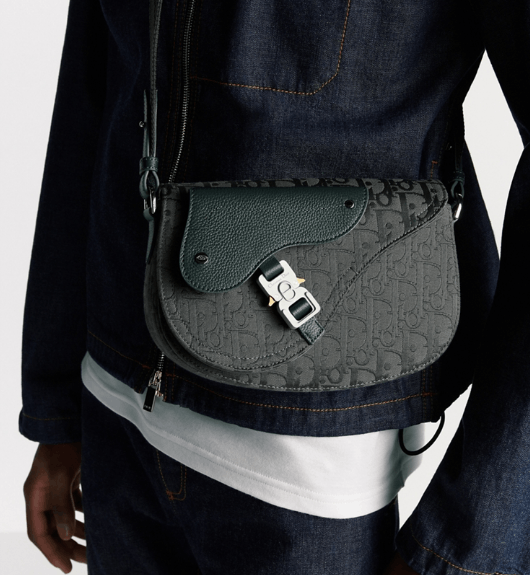 Dior o1w1db10426 1ADPO3 Size :OS / Saddle Messenger Bag in Gray Size ONE SIZE - 6 Thumbnail