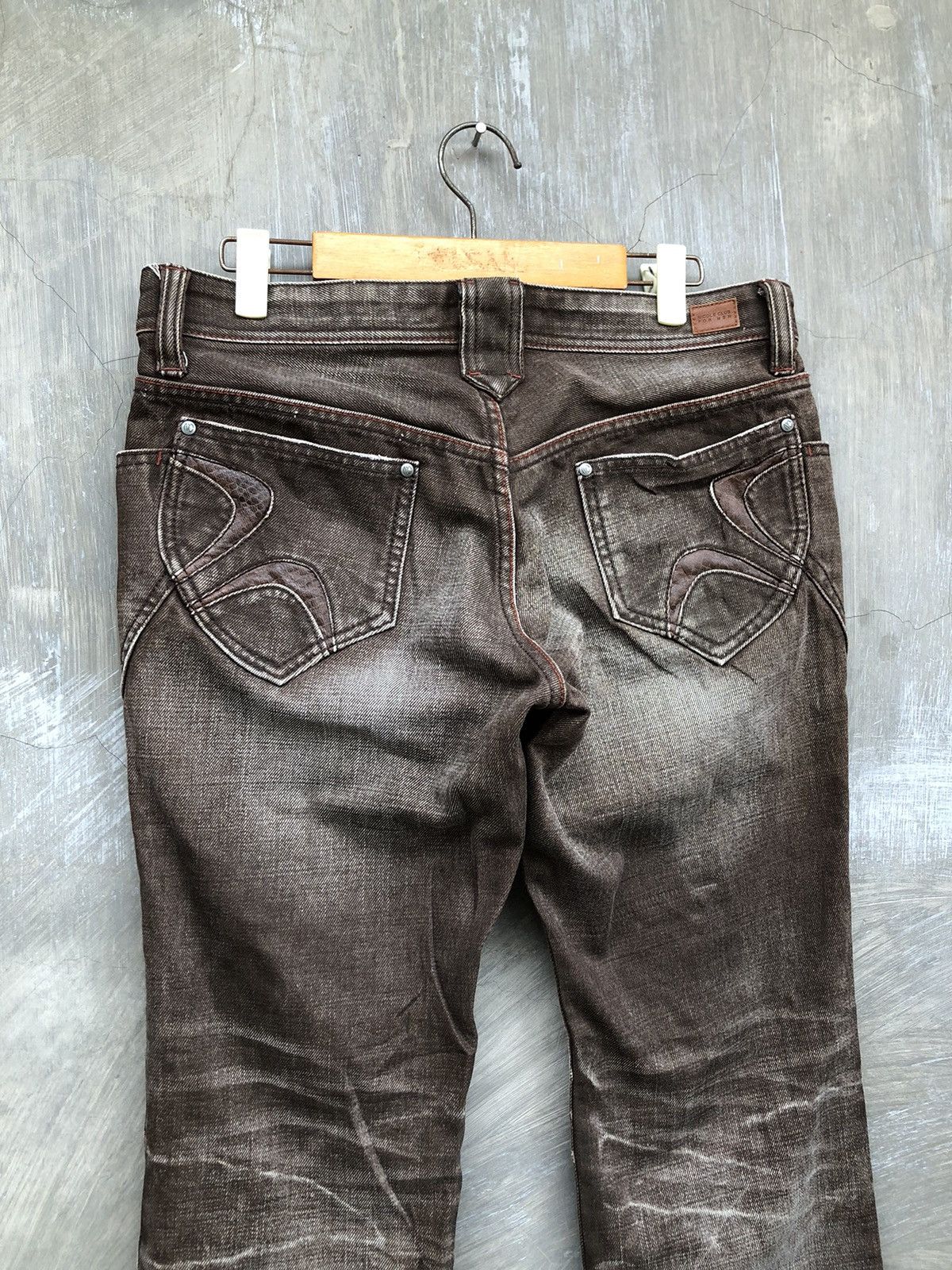 Japanese Brand × Le Grande Bleu (L.G.B.) THRASHED💥 Nicole Club For Men Washed Denim Size US 32 / EU 48 - 8 Thumbnail