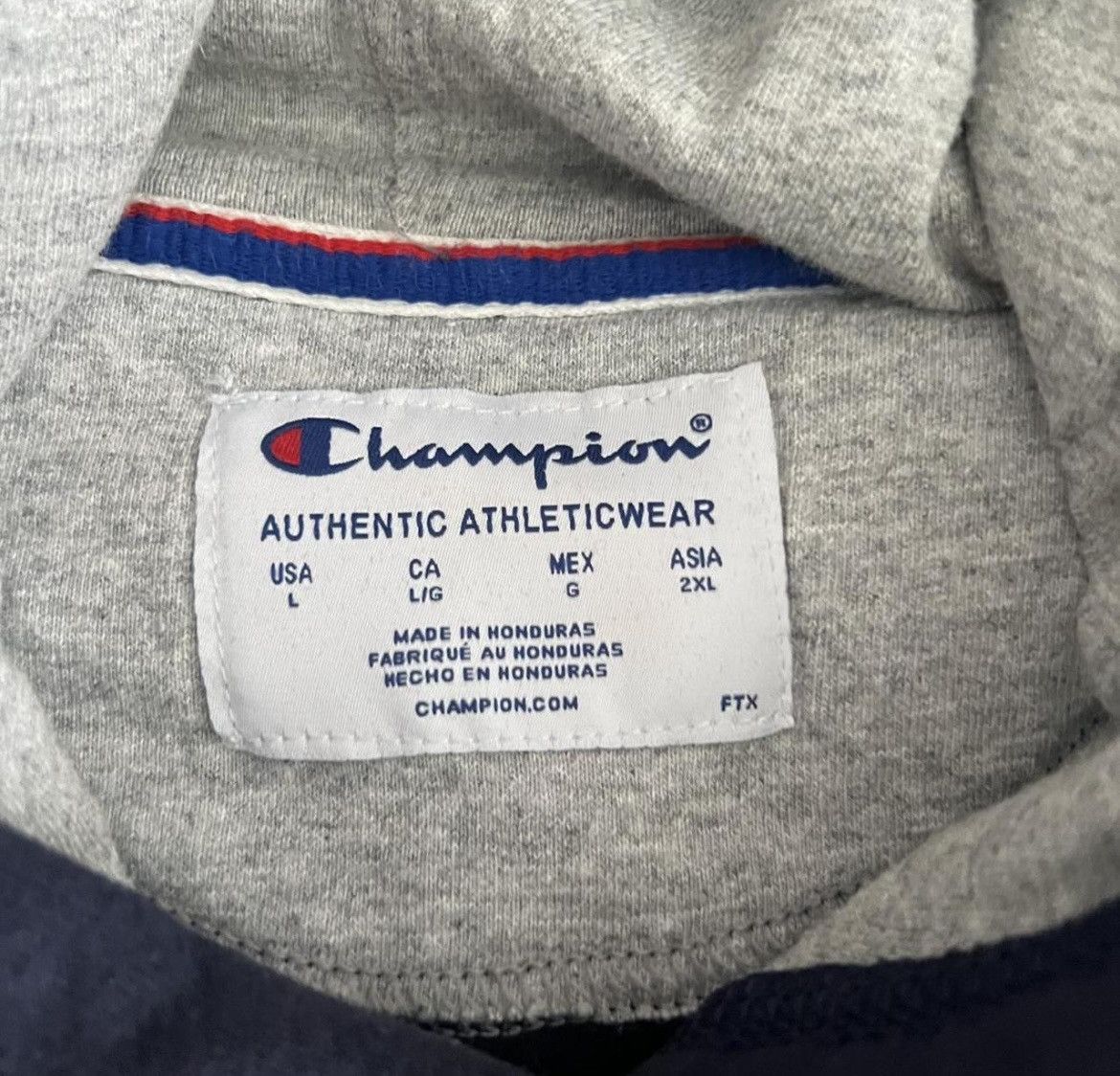 Champion Champions Navy Pullover Hoodie Size US L / EU 52-54 / 3 - 3 Thumbnail
