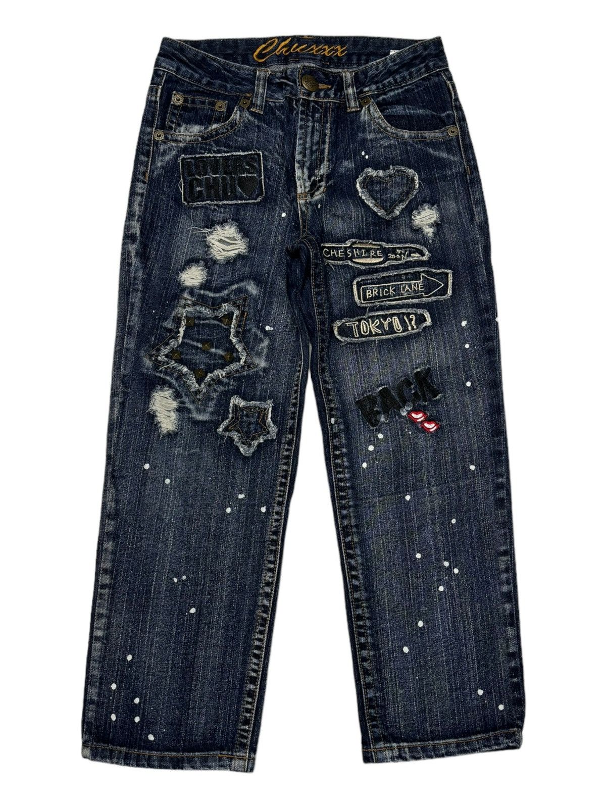 Hysteric Glamour 1990s CHUXXX HYSTERIC GLAMOUR STYLE PUNK STUDDED DENIM JEANS Size 29" - 1 Thumbnail