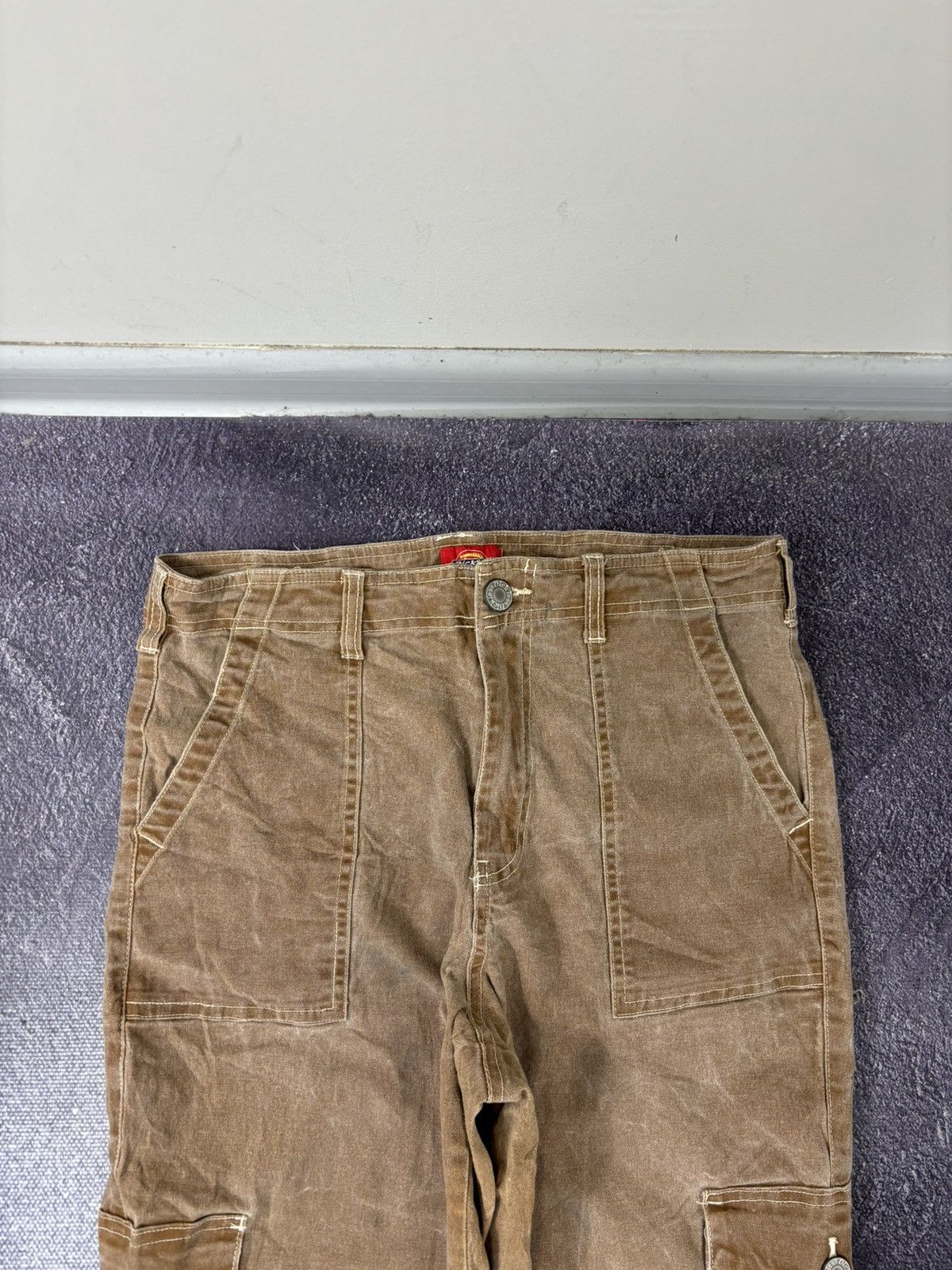 Dickies × Vintage Vintage Dickies Y2K American Hype Brown Utility Cargo Pants Size US 30 / EU 46 - 11 Thumbnail