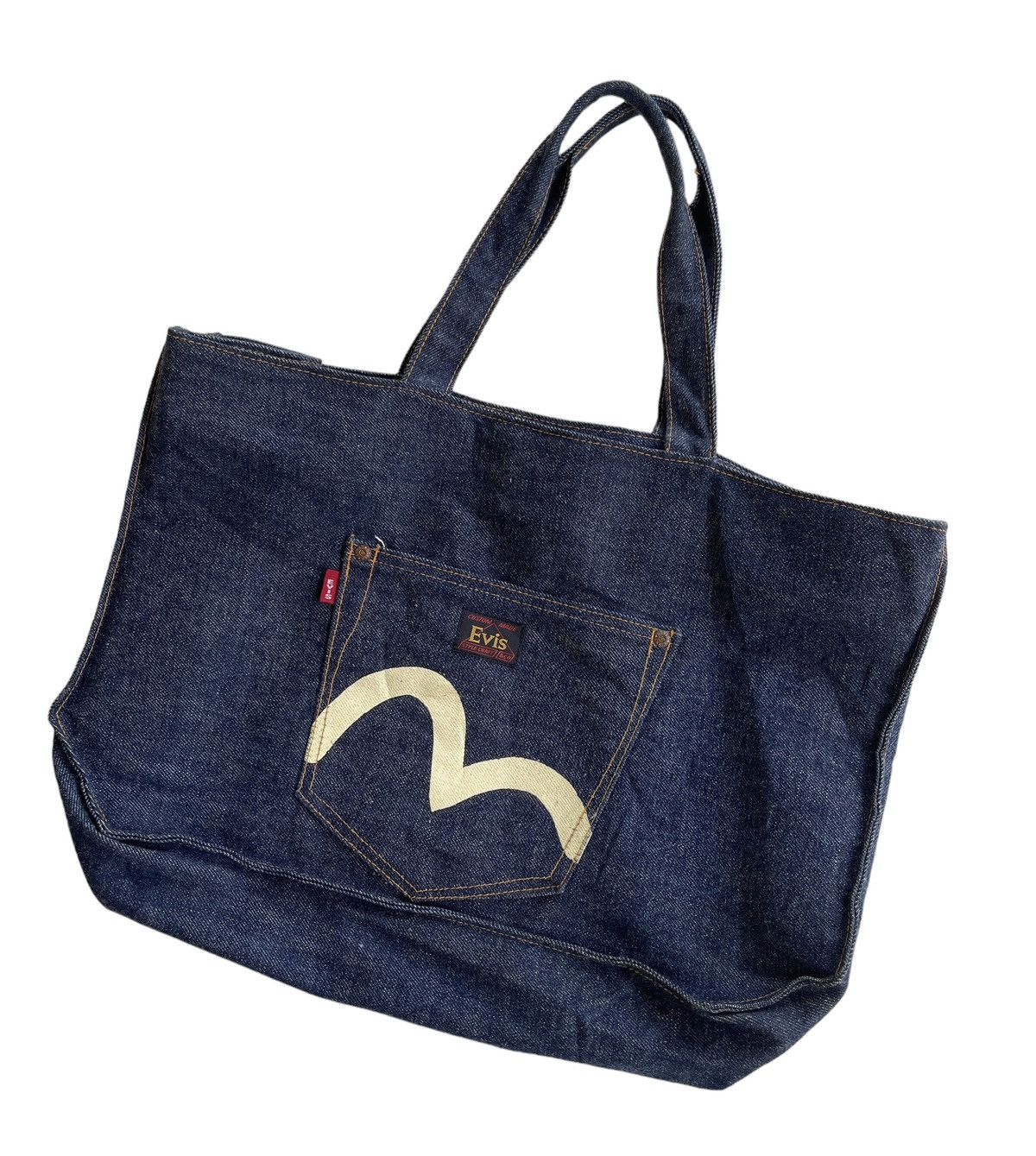 Evisu Vintage Evis Japan Denim Totebag Size ONE SIZE - 3 Thumbnail
