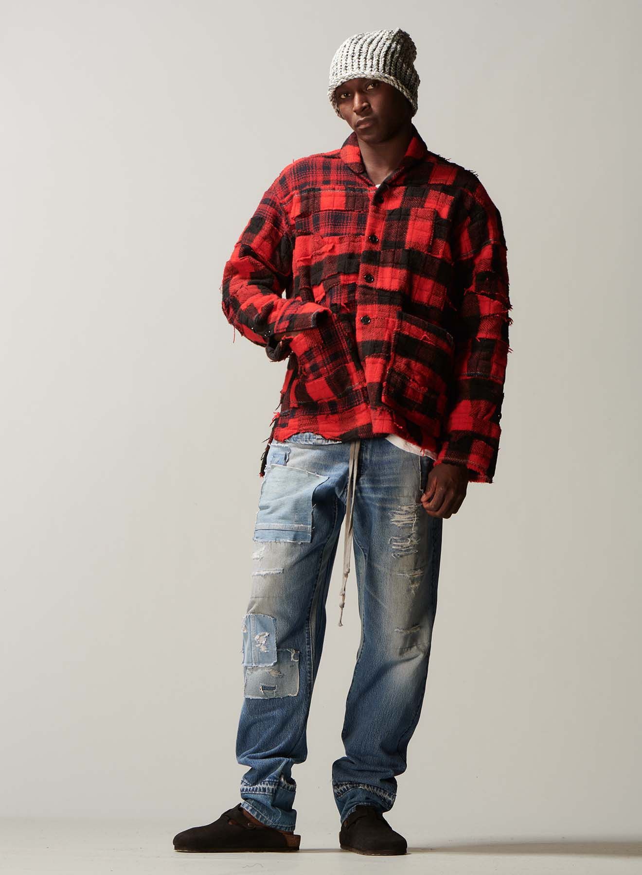 Greg Lauren Greg Lauren Buffalo Stitchwork Boxy Jacket Size US L / EU 52-54 / 3 - 4 Thumbnail