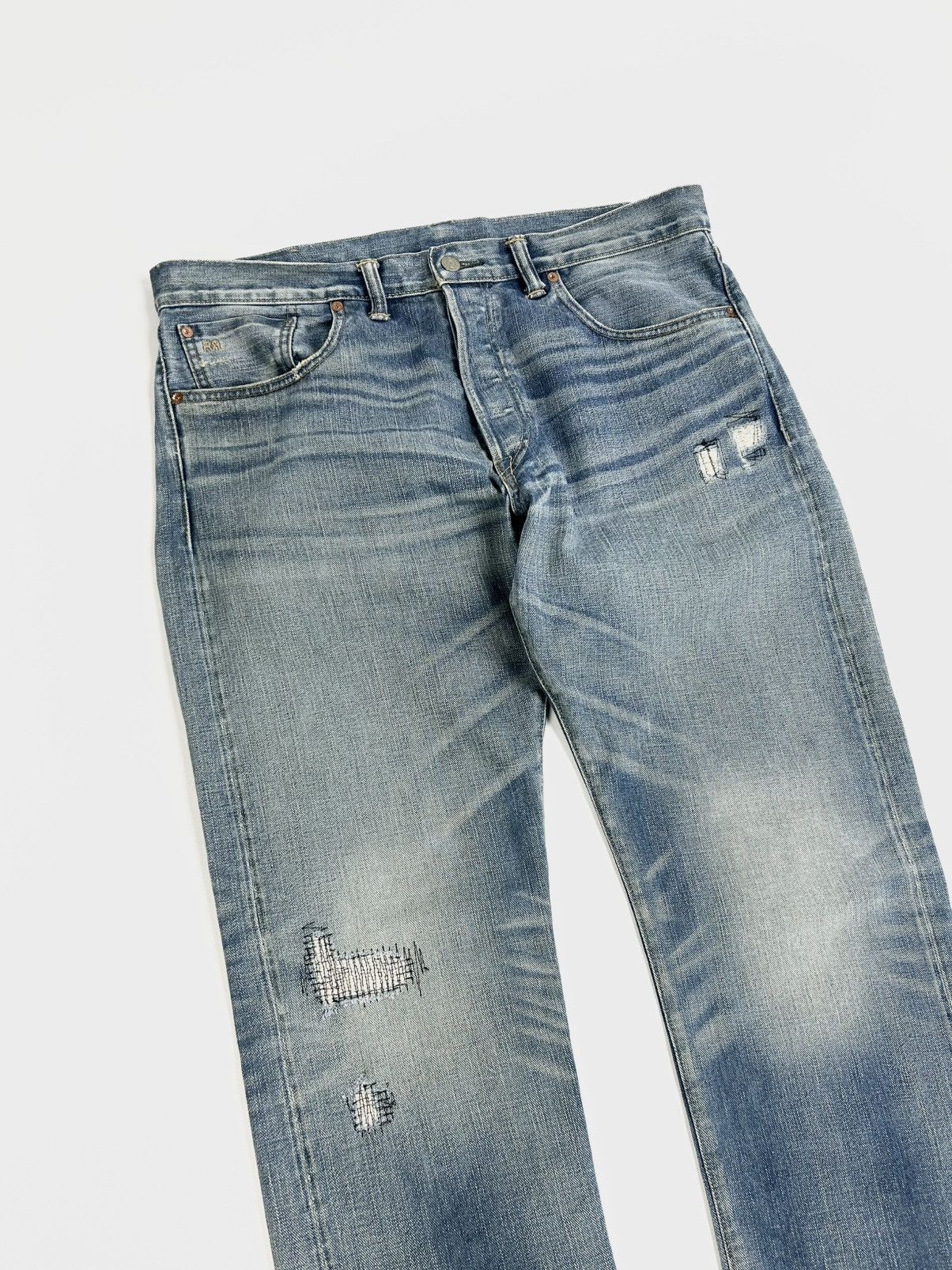 Japanese Brand Rare Ralph Lauren Double RRL Denim Pants Jeans Selvege Japan Size US 36 / EU 52 - 5 Thumbnail