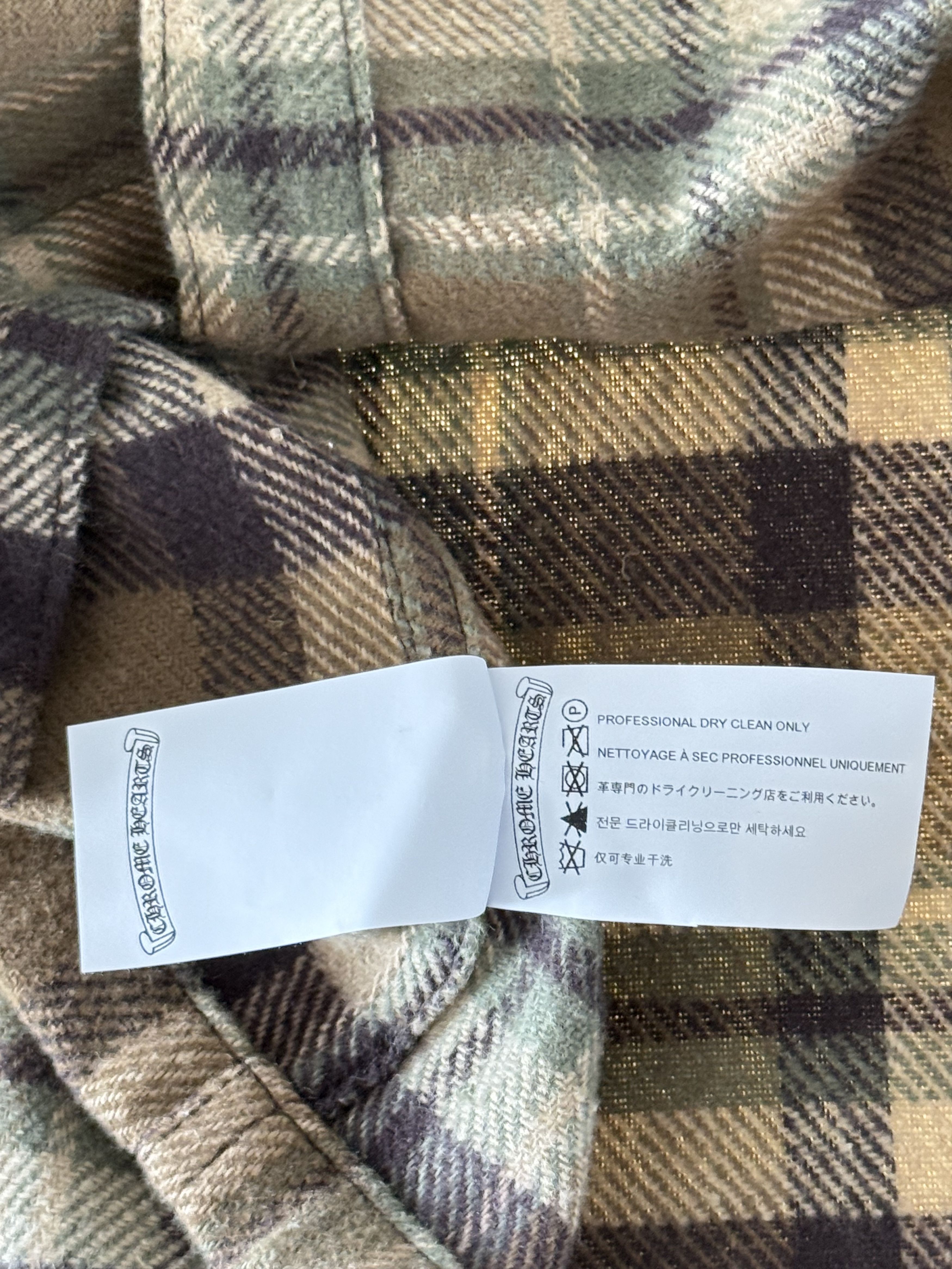 Chrome Hearts Chrome Hearts Brown Plaid Flannel Jacket Size US L / EU 52-54 / 3 - 5 Thumbnail