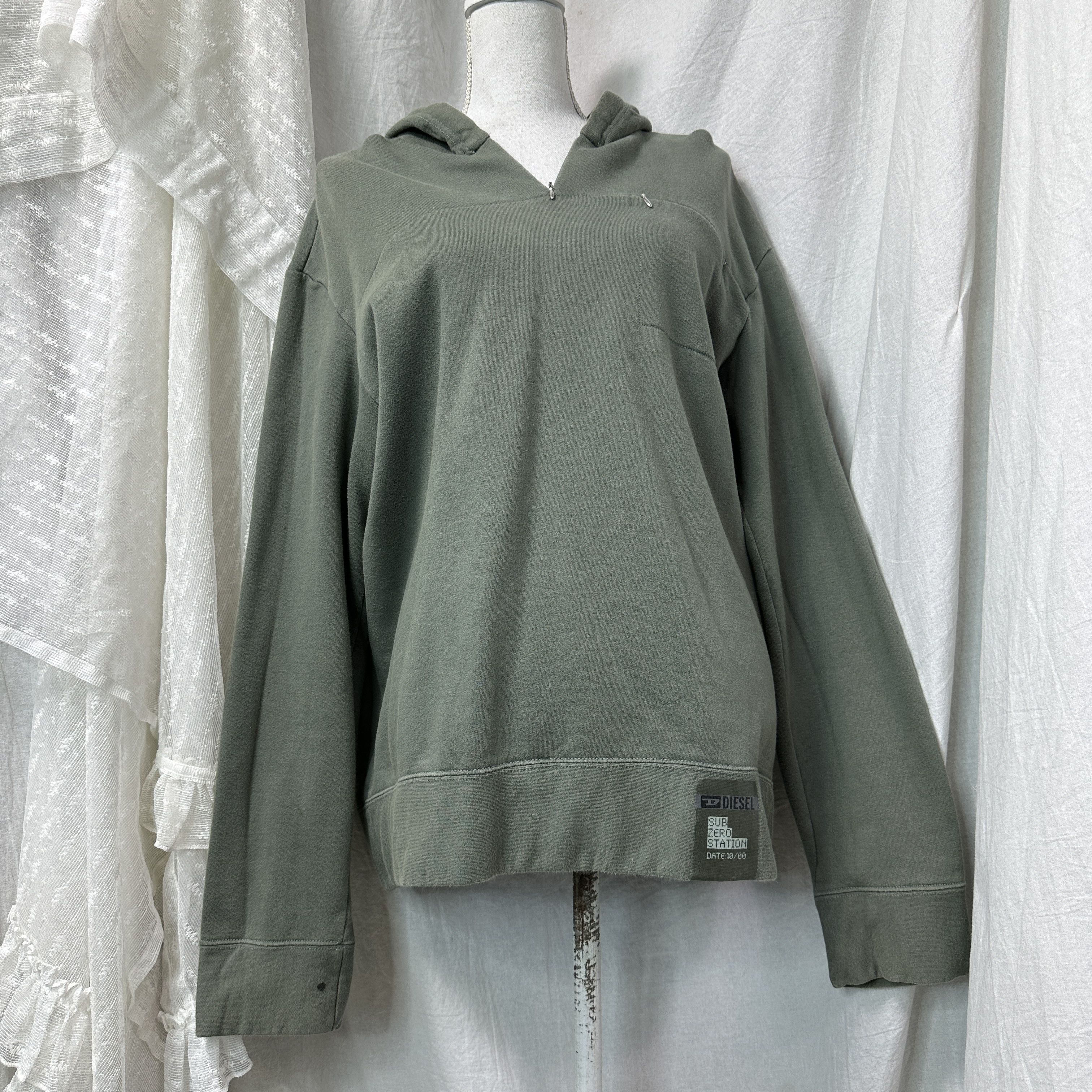 Diesel Vintage Streetwear Oversize Diesel Sub Zero Hoodie 00s Size US XL / EU 56 / 4 - 7 Thumbnail