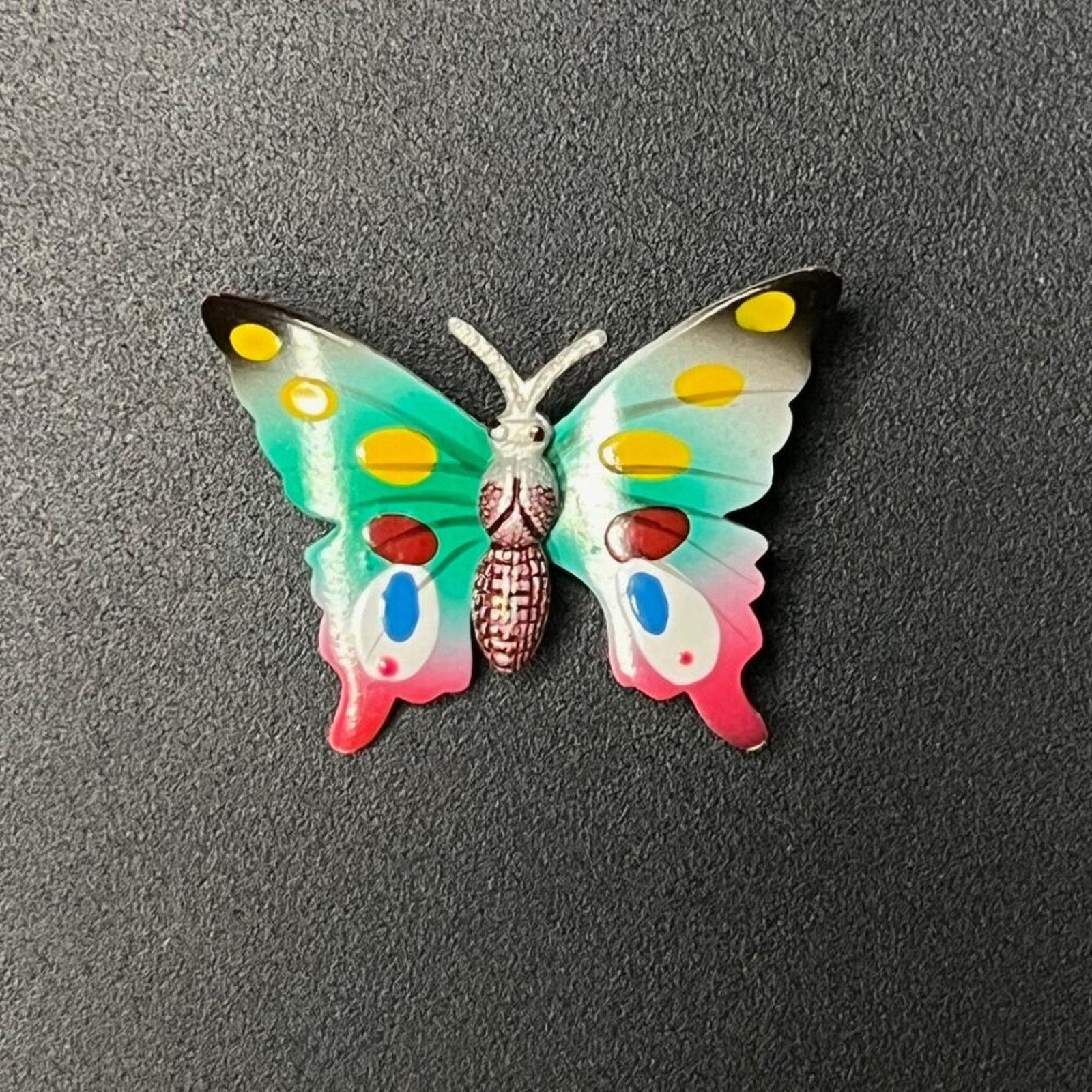 & Other Stories Enamel Spotted Handpainted Vintage Butterfly Brooch pin Size ONE SIZE - 1 Preview